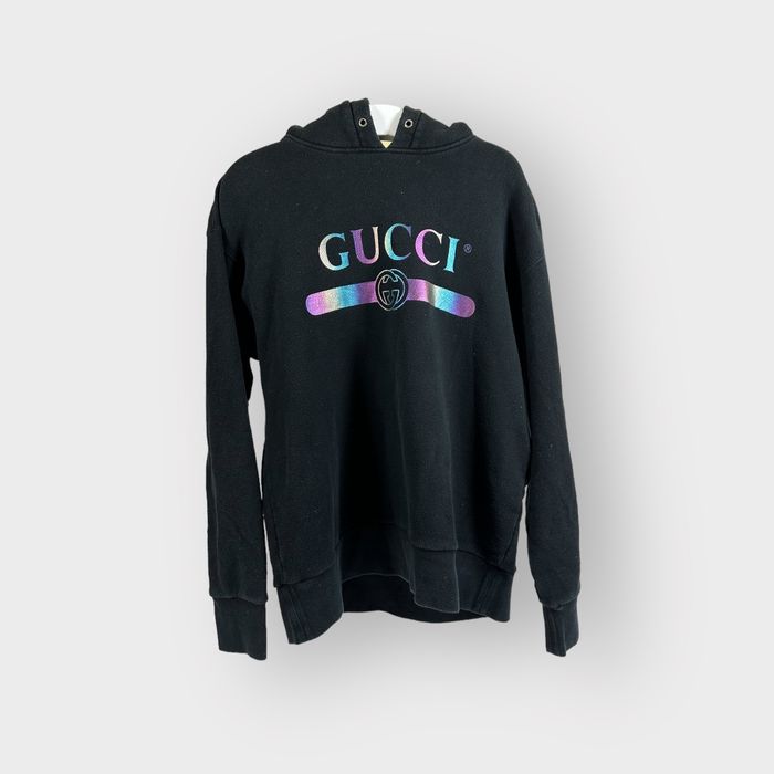 Gucci rainbow logo online hoodie