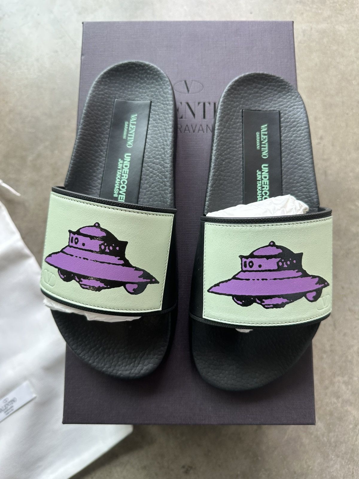 Undercover × Valentino Valentino x Undercover Jun Takahashi UFO Slides Size US 8.5 / IT 38.5 - 2 Thumbnail