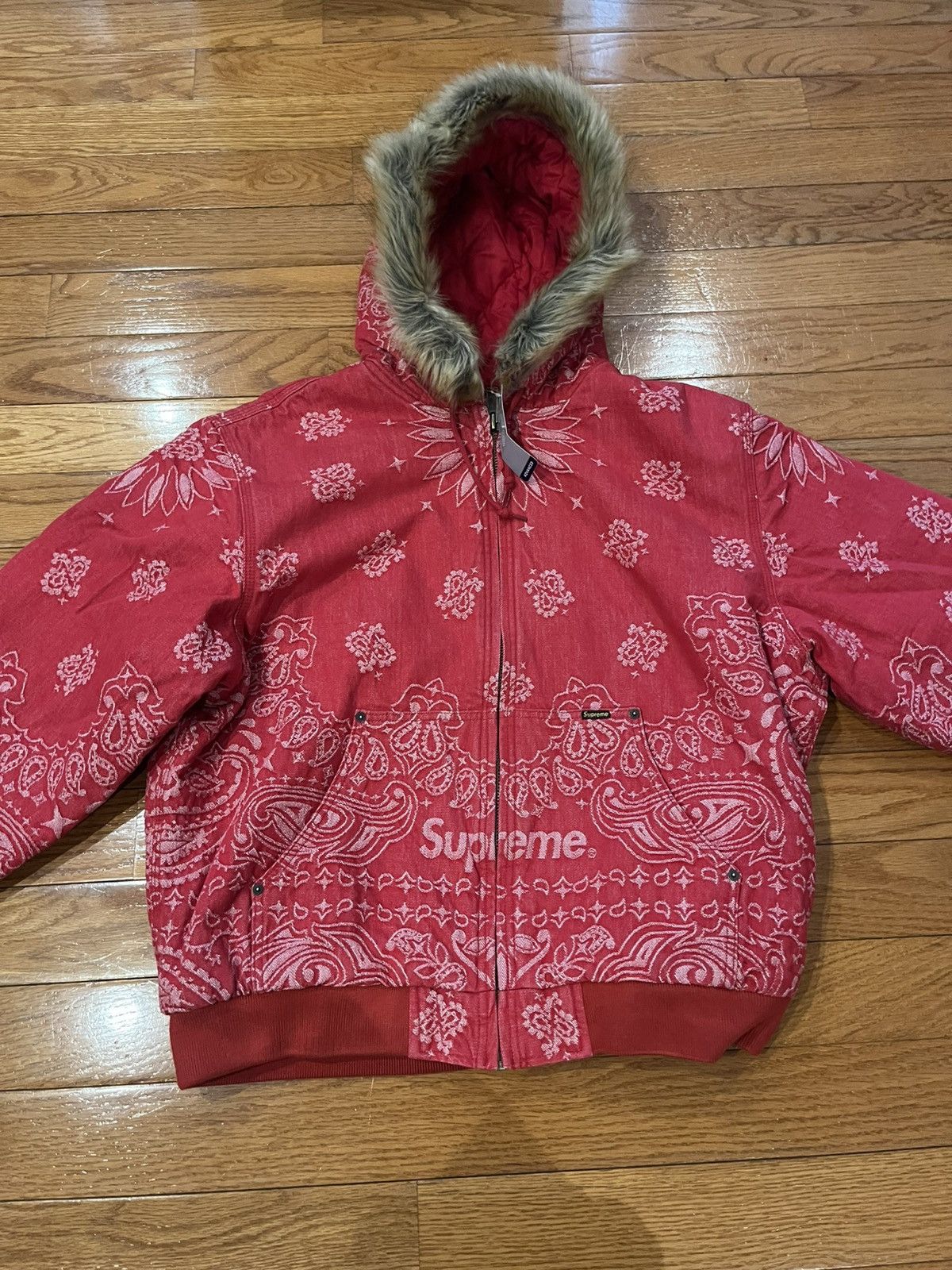 Jacquard Puffer Pink Bandana Puffer Coat Callista Long Sleeve