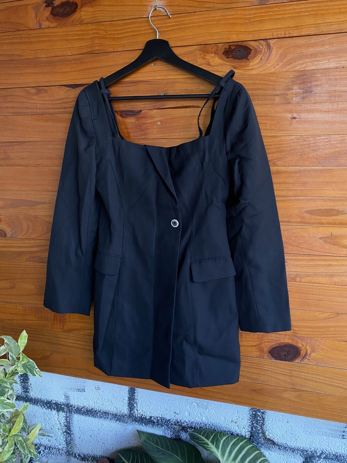 Jacquemus Jacquemus La Montagne Black Tailored Wool Jacket Top Size S / US 4 / IT 40 - 6 Thumbnail
