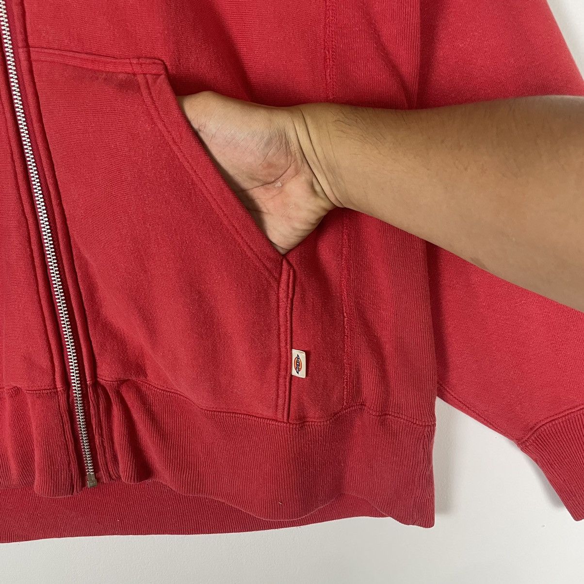 Dickies Vintage Red Zipper Hoodie Dickies Size US L / EU 52-54 / 3 - 9 Thumbnail