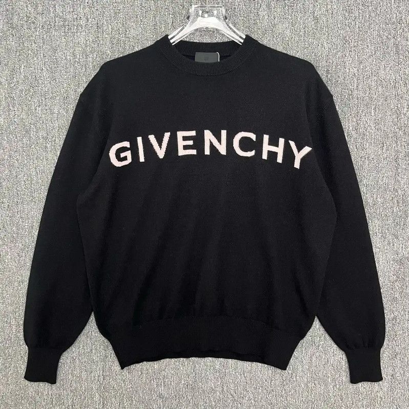 Givenchy Givenchy Black Cashmere Sweater for Men 0089 Size US M / EU 48-50 / 2 - 1 Thumbnail