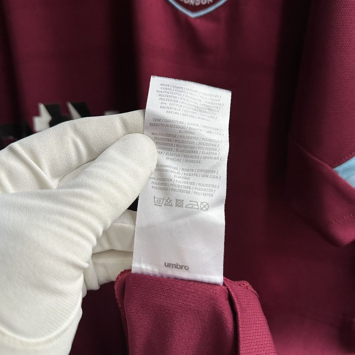 Umbro Arnautovic #7 Umbro FC West Ham United 2017/19 Soccer Jersey Size US XL / EU 56 / 4 - 15 Thumbnail