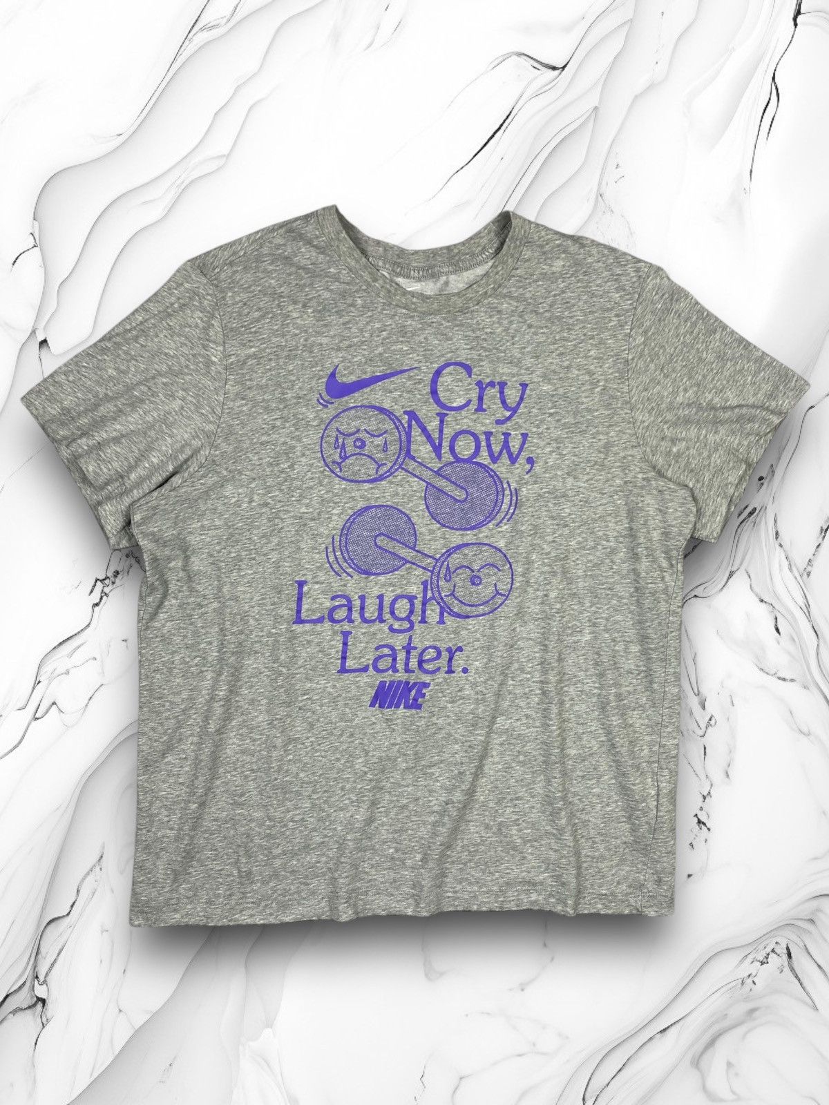 Nike Nike Cry Now Laugh Later Dri Fit Humor Tee Size US L / EU 52-54 / 3 - 1 Thumbnail