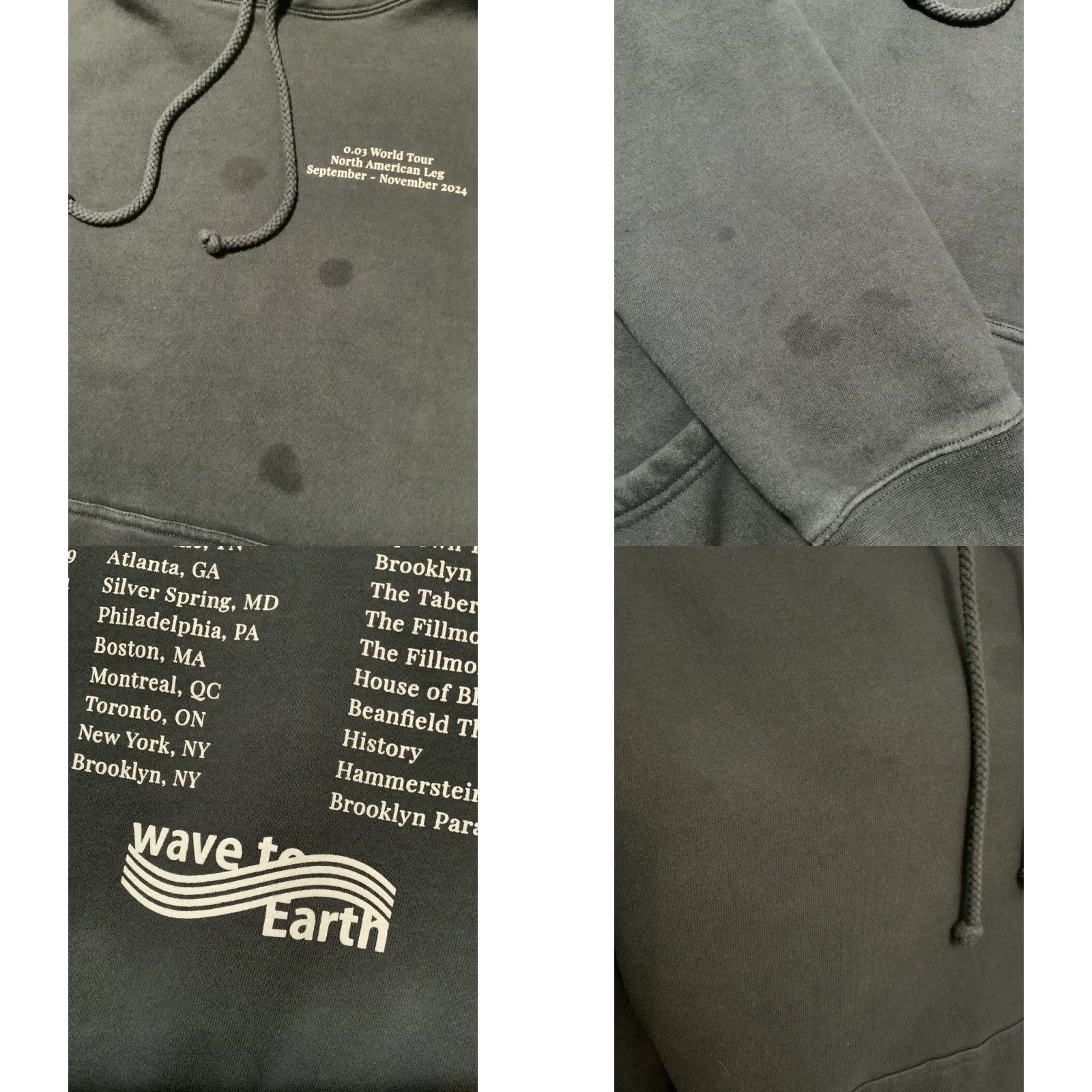 Vintage Wave To Earth Play With Earth 0.03 World Tour Official Merch Pullover Hoodie LG Gray Mens Large Size US L / EU 52-54 / 3 - 8 Thumbnail