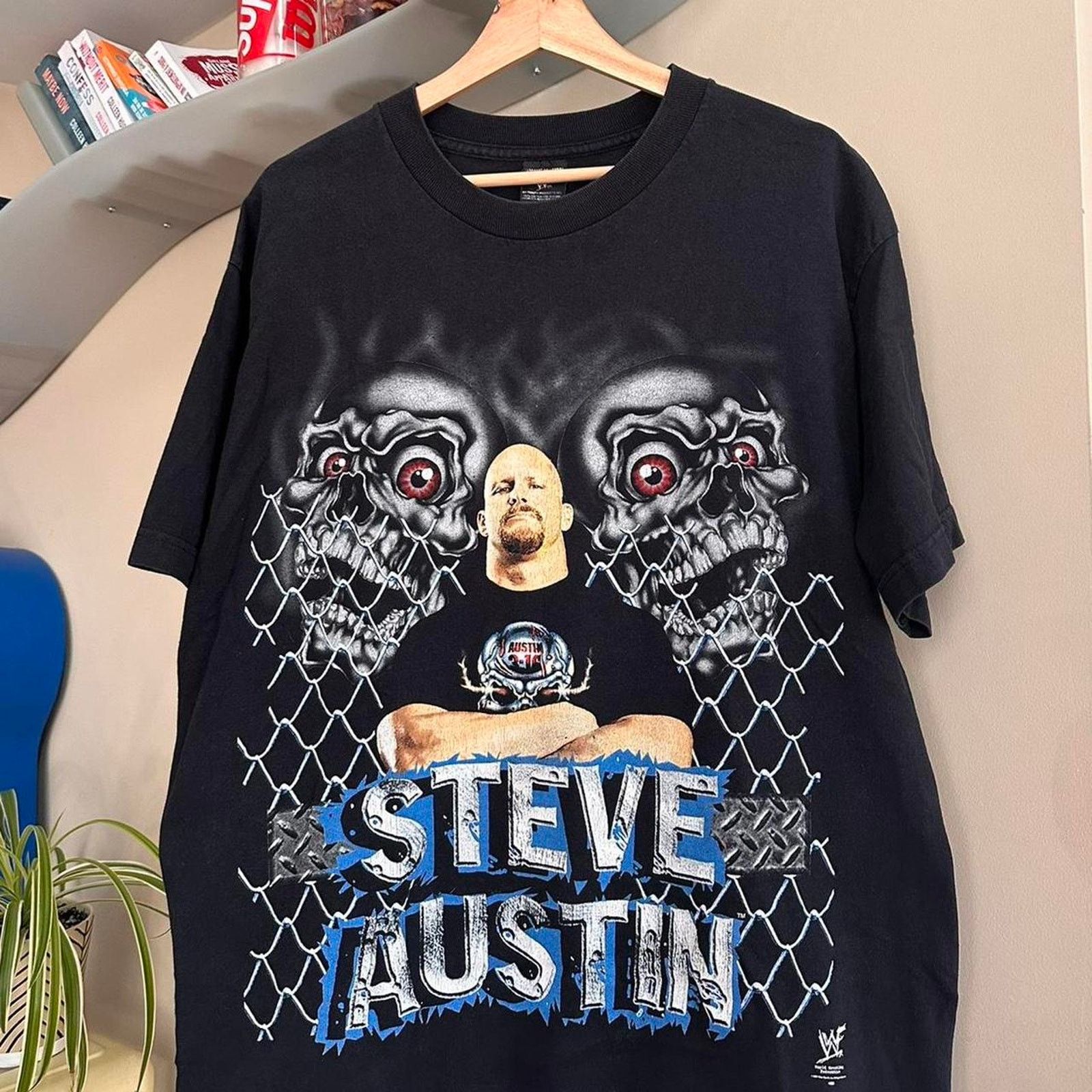 WCW/nWo × WWF Vintage Stone Cold Steve Austin WWF shirt Size US L / EU 52-54 / 3 - 2 Thumbnail