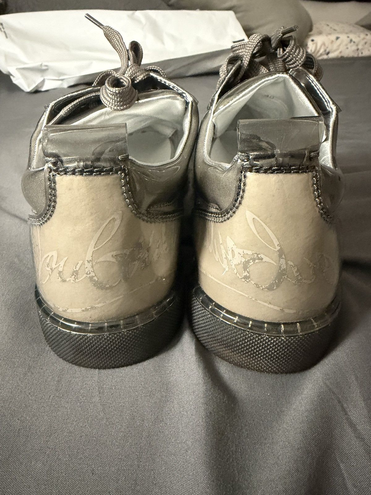 Christian Louboutin Christian Louboutin Gray Xray Low Top Sneakers Sz 40EU/7M US Size US 7 / EU 40 - 4 Thumbnail