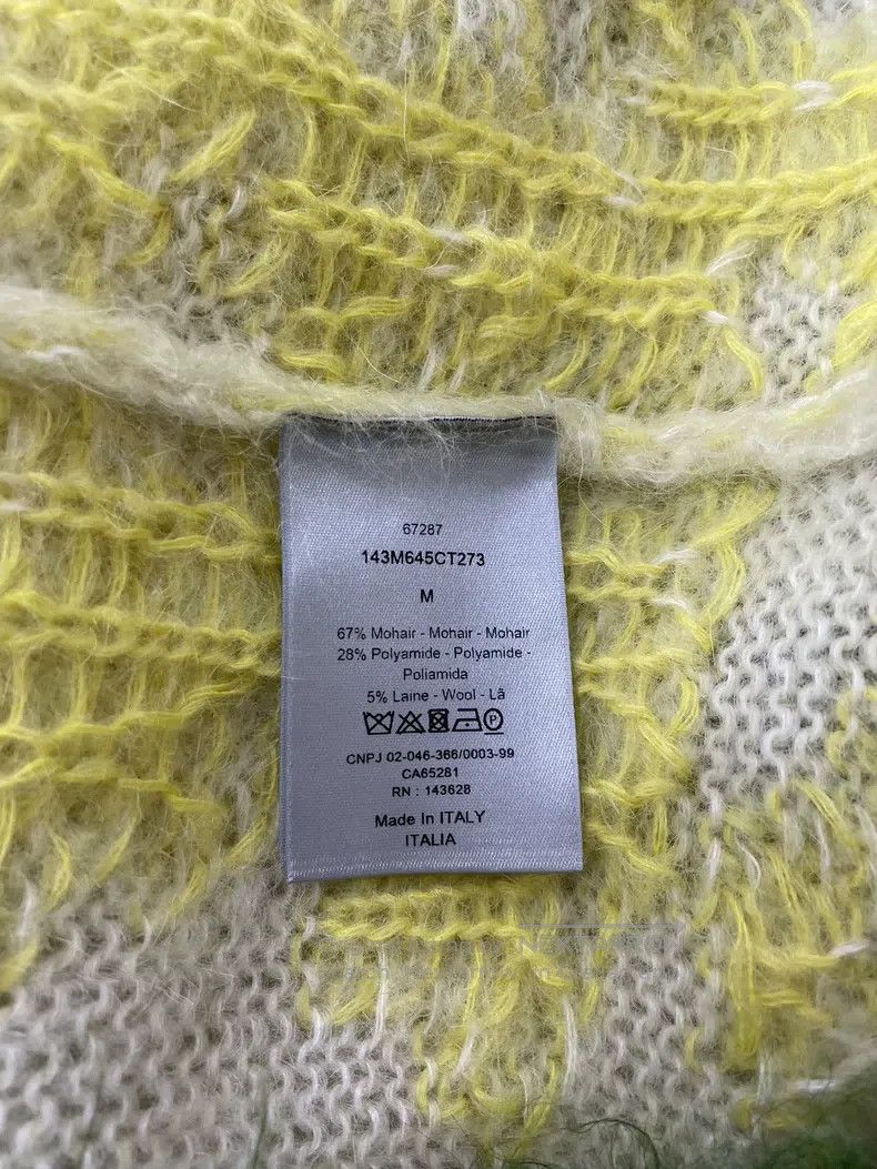 Dior Dior Yellow-green horsehair sweater Size US M / EU 48-50 / 2 - 5 Thumbnail