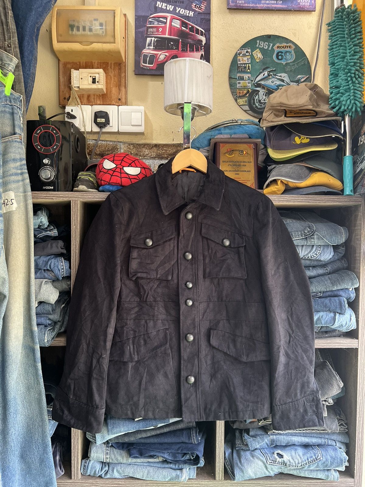 Takeo Kikuchi 🔥Vintage Takeo Kikuchi Suede Button Jacket Size US S / EU 44-46 / 1 - 1 Thumbnail