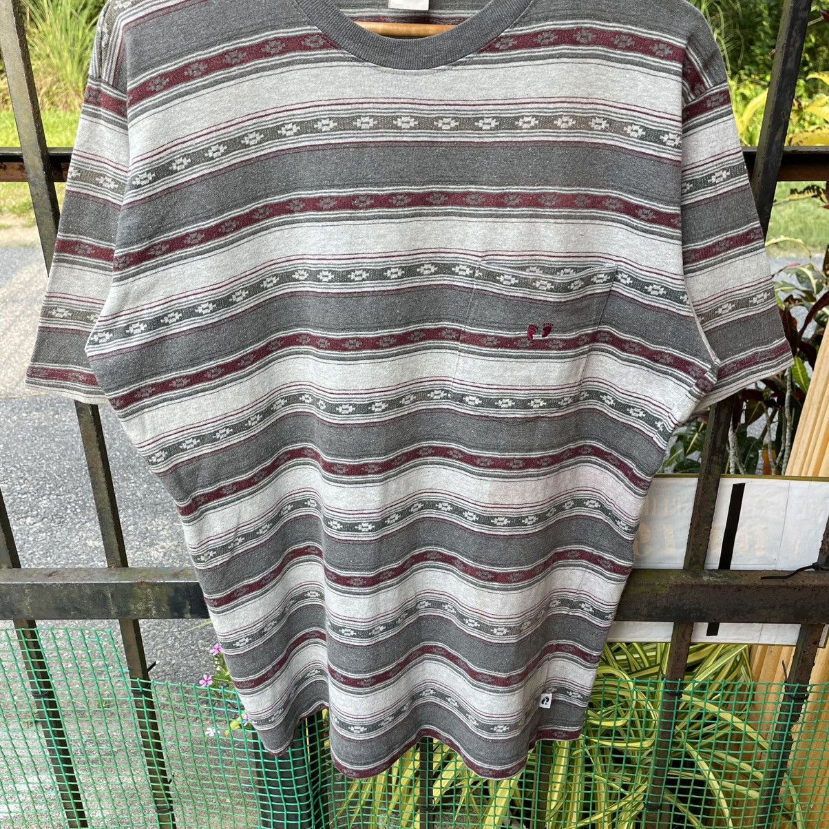 Hang Ten 🔥Vintage 90s Hang Ten Striped Native Pocket Tee Size US XL / EU 56 / 4 - 4 Thumbnail