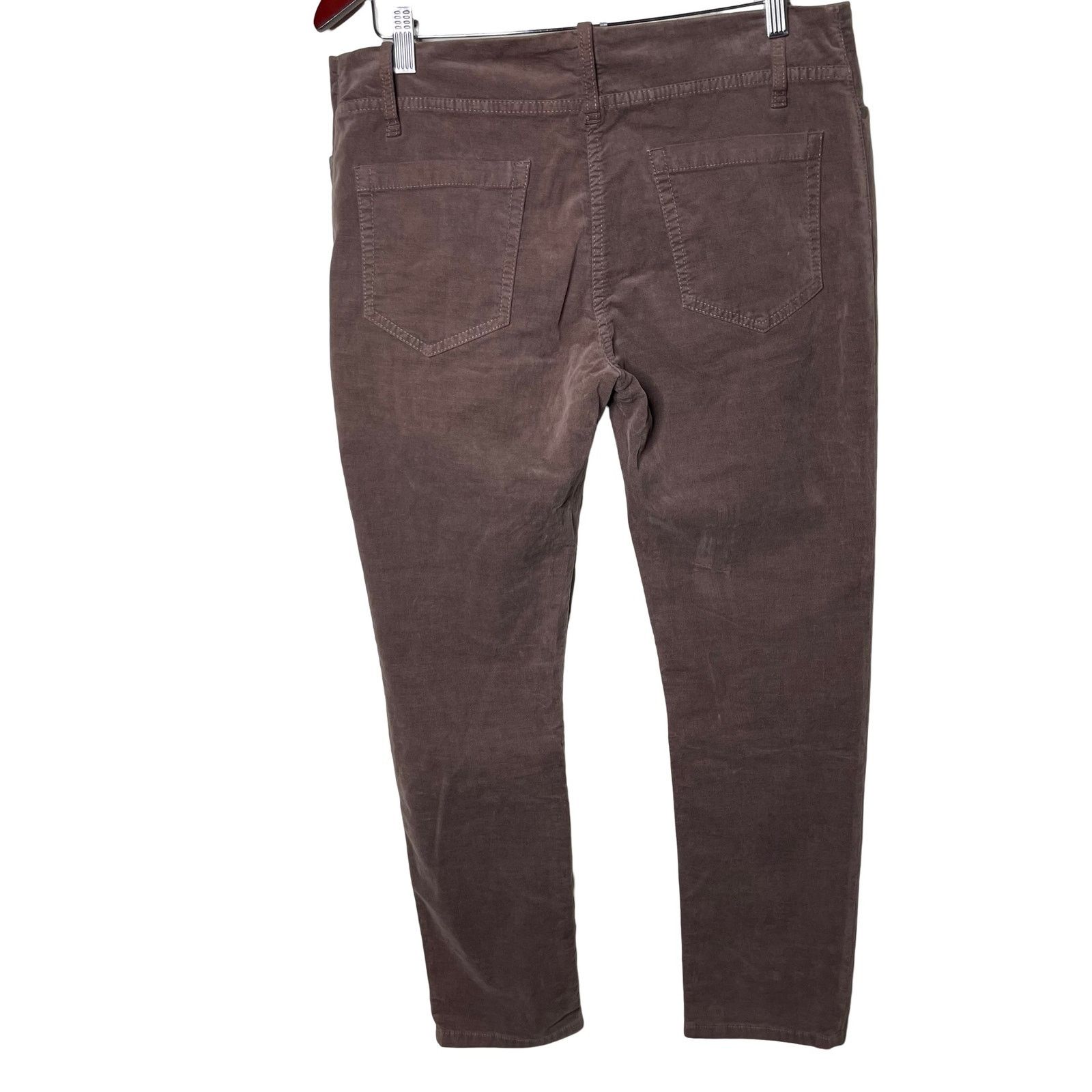 Brunello Cucinelli Brunello Cucinelli chocolate velvet mid rise trousers sz 10 Size 32" / US 10 / IT 46 - 3 Thumbnail