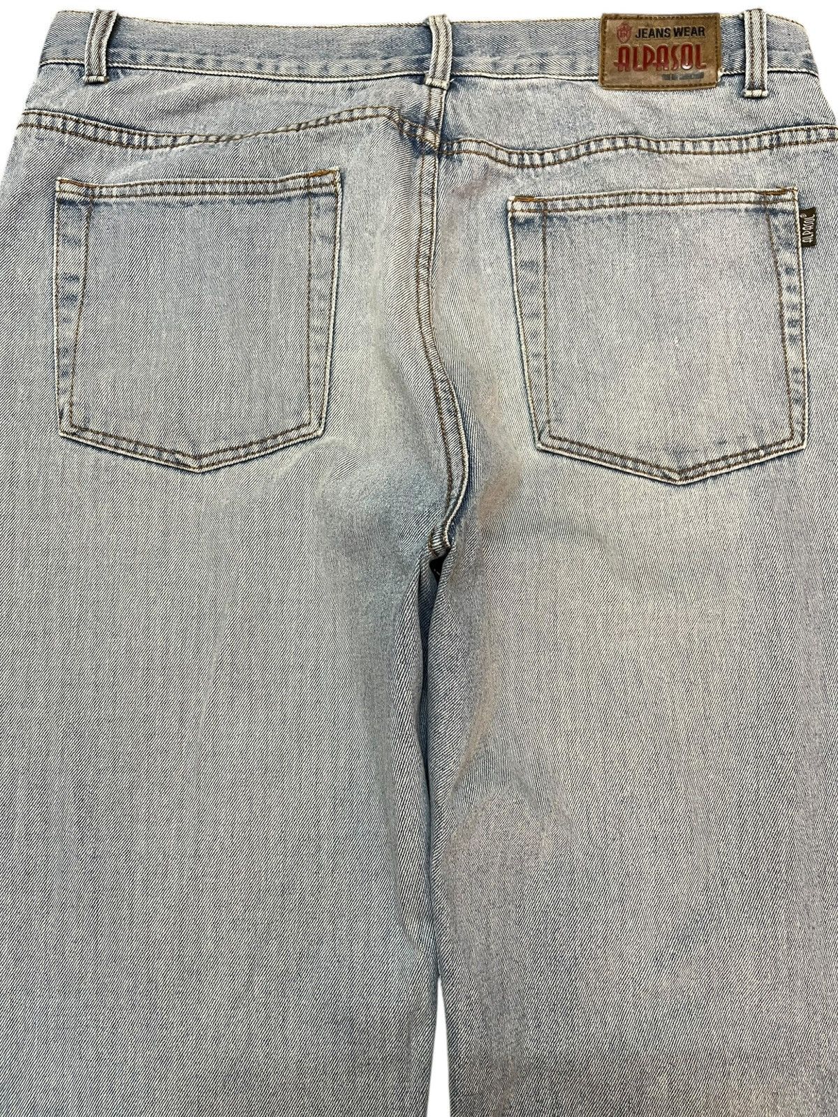 4GSELLER × Beauty Beast Vintage Alpasol Baggy Distressed Hairy Leg Denim Size US 36 / EU 52 - 7 Thumbnail