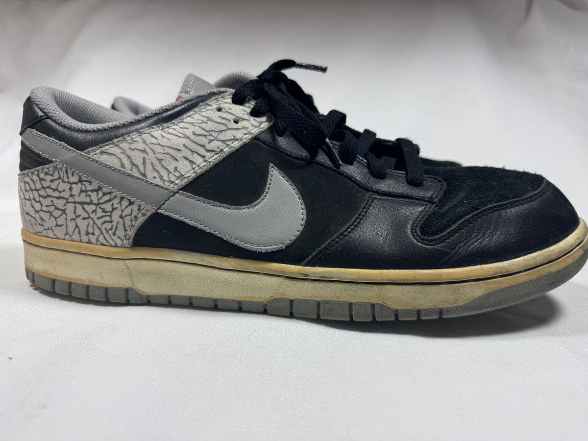 Jordan Brand × Nike NIKE SB DUNK LOW CL AIR JORDAN III 3 BLACK CEMENT GREY WHITE Size US 13 / EU 46 - 1 Thumbnail