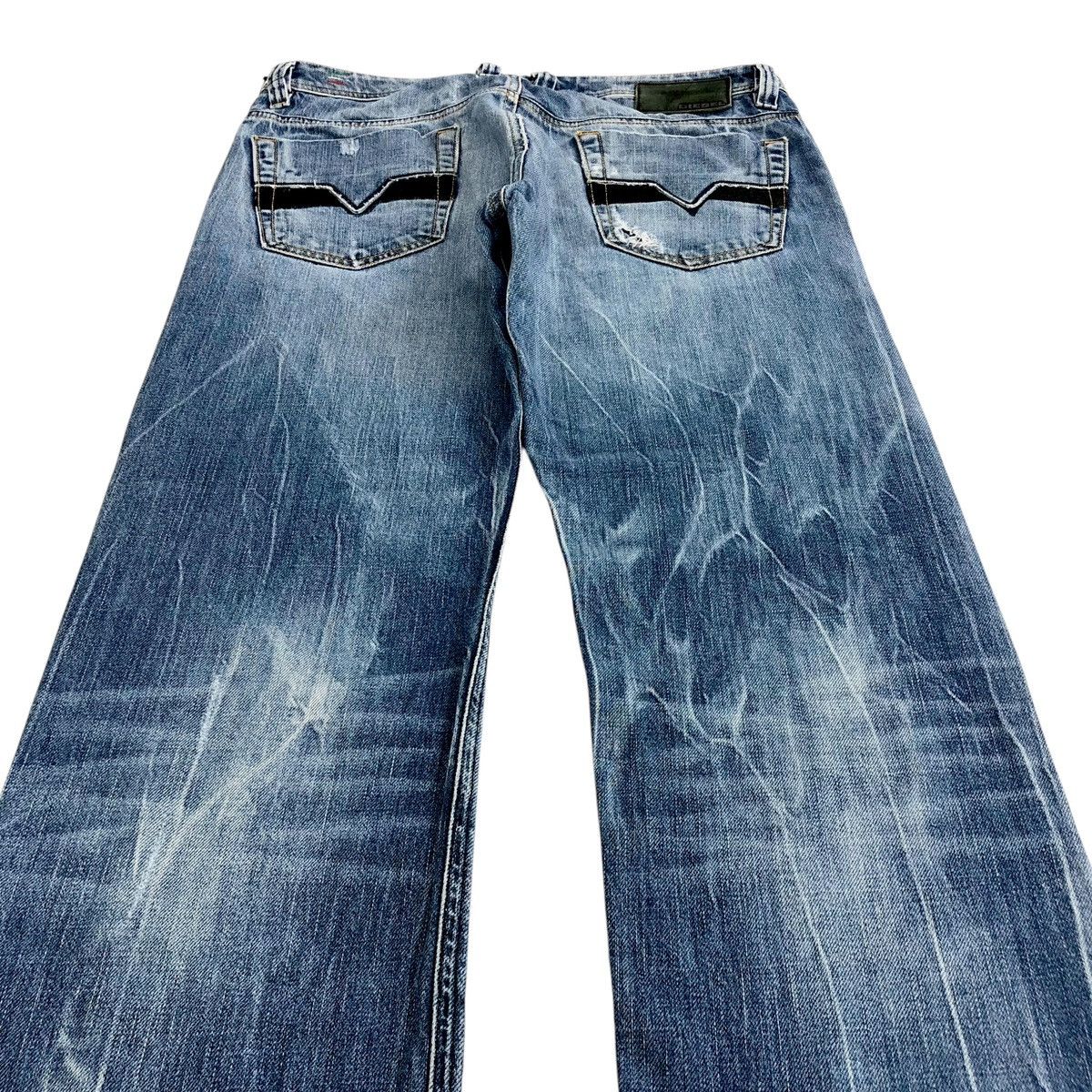 Diesel × If Six Was Nine × Le Grande Bleu (L.G.B.) Vintage Diesel Industry Distressed Denim Y2K Jeans Size US 32 / EU 48 - 17 Thumbnail