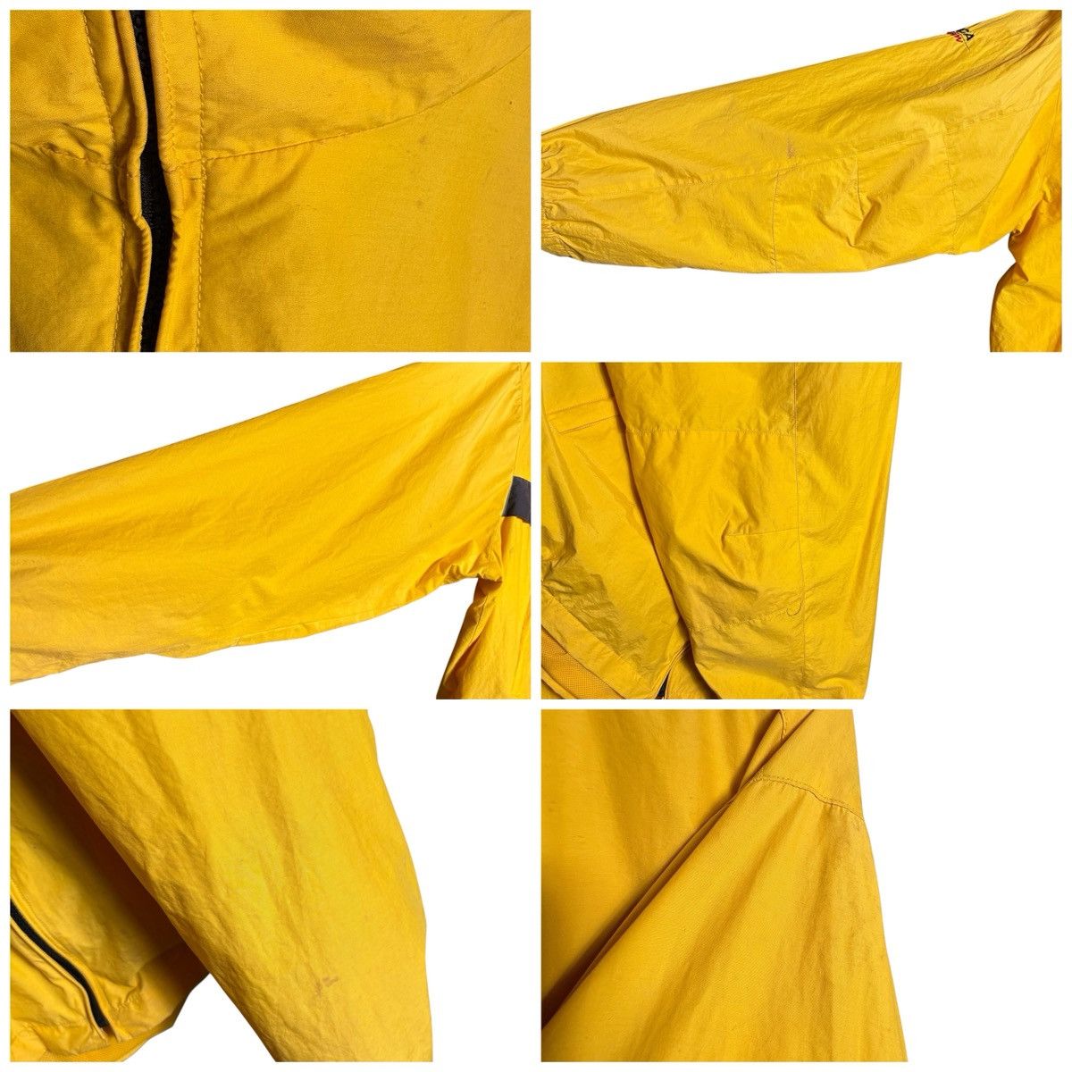 Nautica Vintage 90s Nautica Yellow Windbreaker Bomber Hoodie Jacket Size US L / EU 52-54 / 3 - 13 Thumbnail