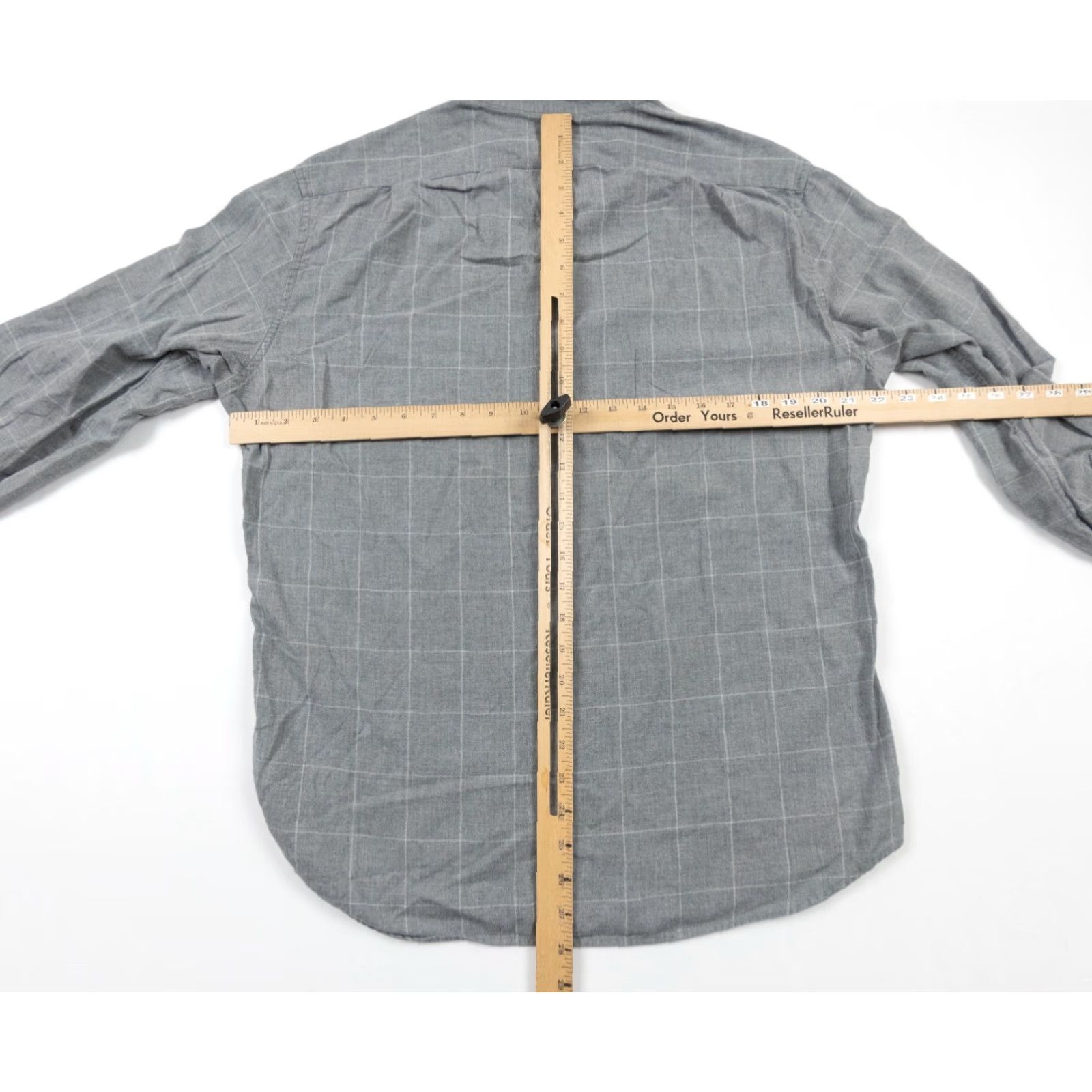 J.Crew J.CREW Shirt Adult Mens Large Gray Button-Down Long Sleeve Slim Fit Preppy Check Size US L / EU 52-54 / 3 - 7 Thumbnail