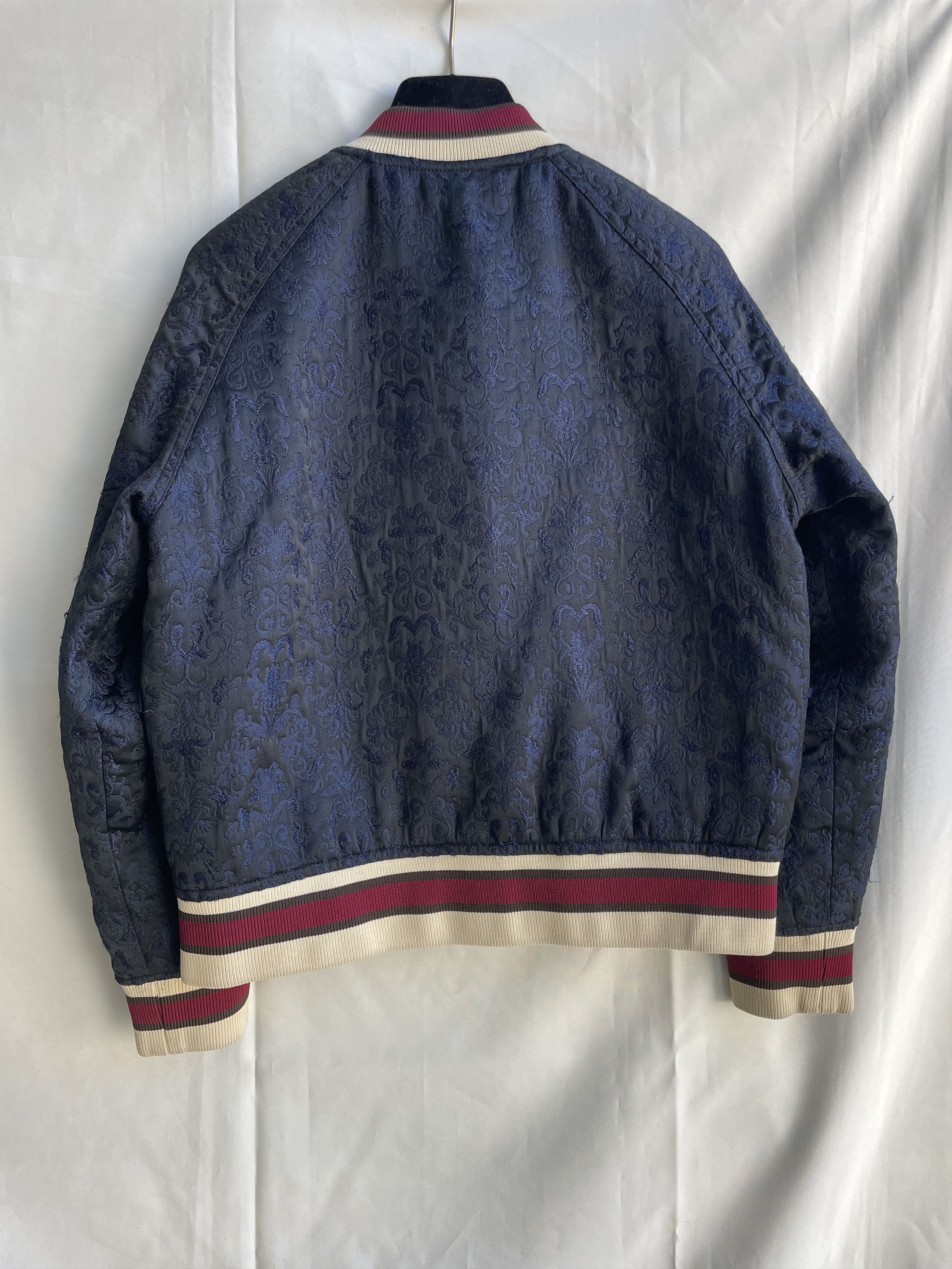 Sandro Sandro Womens Embroidered Patch Jacquard Bomber Size S / US 4 / IT 40 - 2 Thumbnail