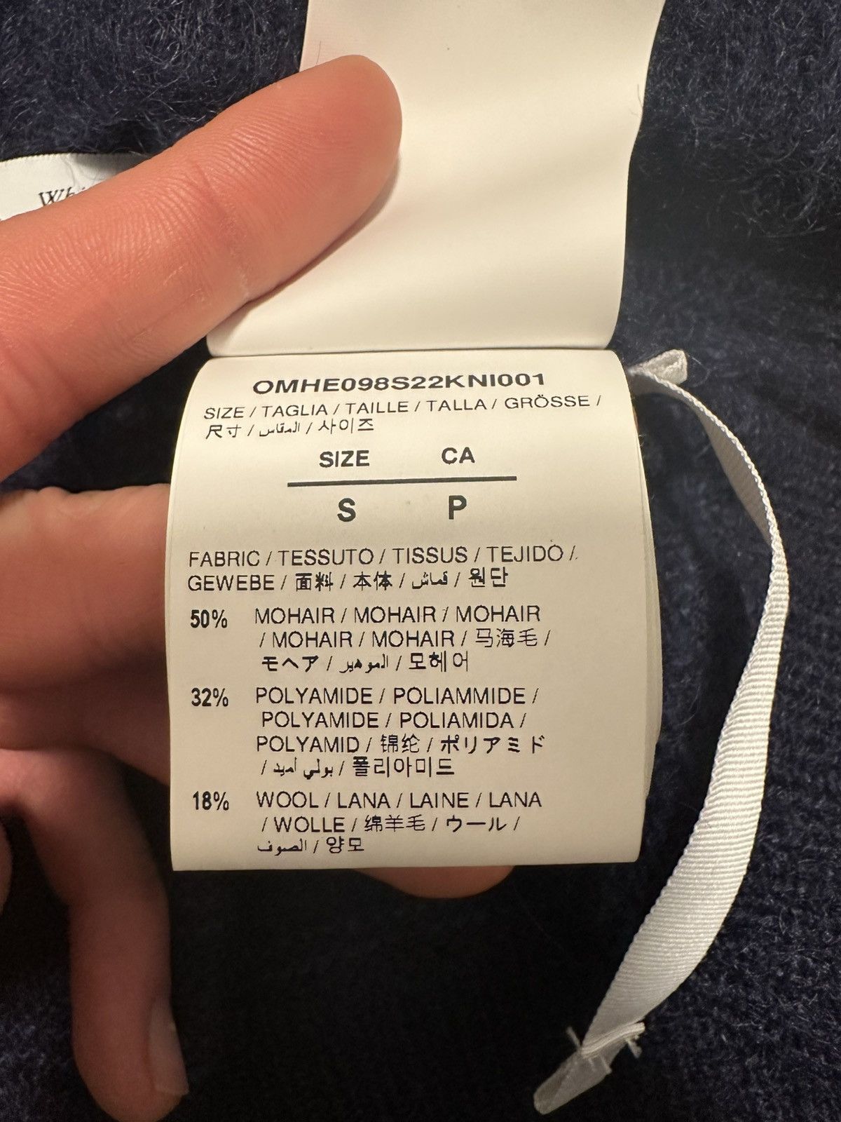 Off-White Off-white Brushed Mohair Wool Arrow Knit Jumped Size US S / EU 44-46 / 1 - 6 Thumbnail