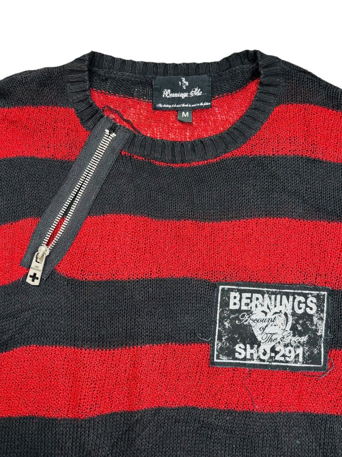 Hysteric Glamour 2000s Berning Sho - Kurt Cobain Style Knitted Top LS Size US M / EU 48-50 / 2 - 3 Thumbnail