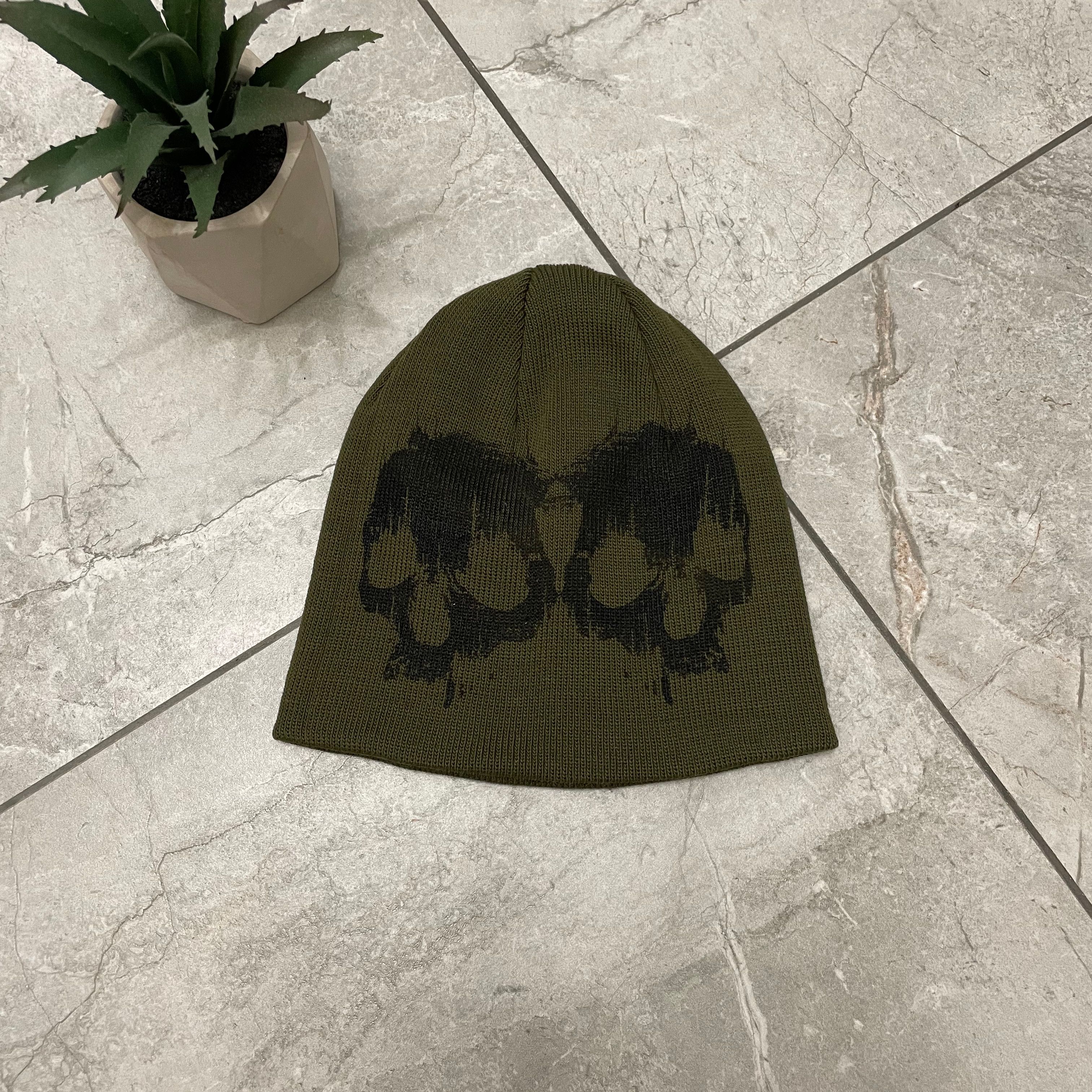 Other Very rare beanie hat y2k grunge print skull Size ONE SIZE - 2 Thumbnail