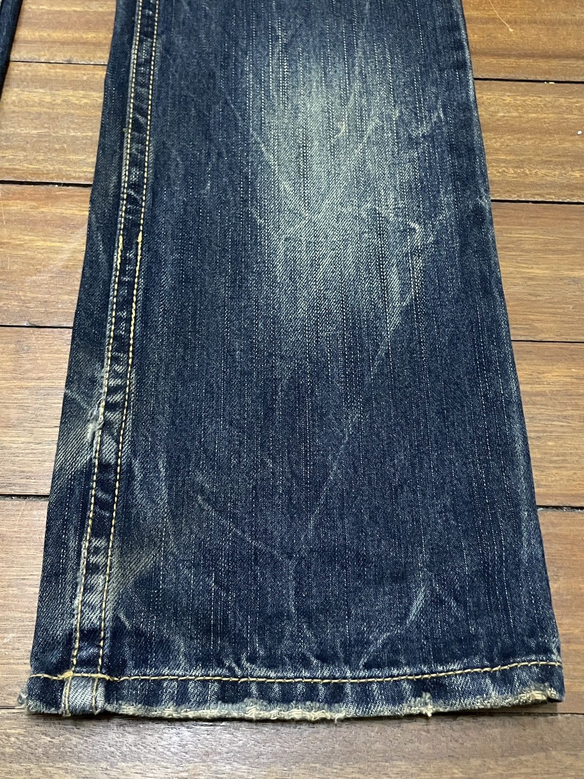 14th Addiction Very Rare Design Vintage Brand Xfrm Flash Flared Jeans 1990s Size US 30 / EU 46 - 6 Thumbnail