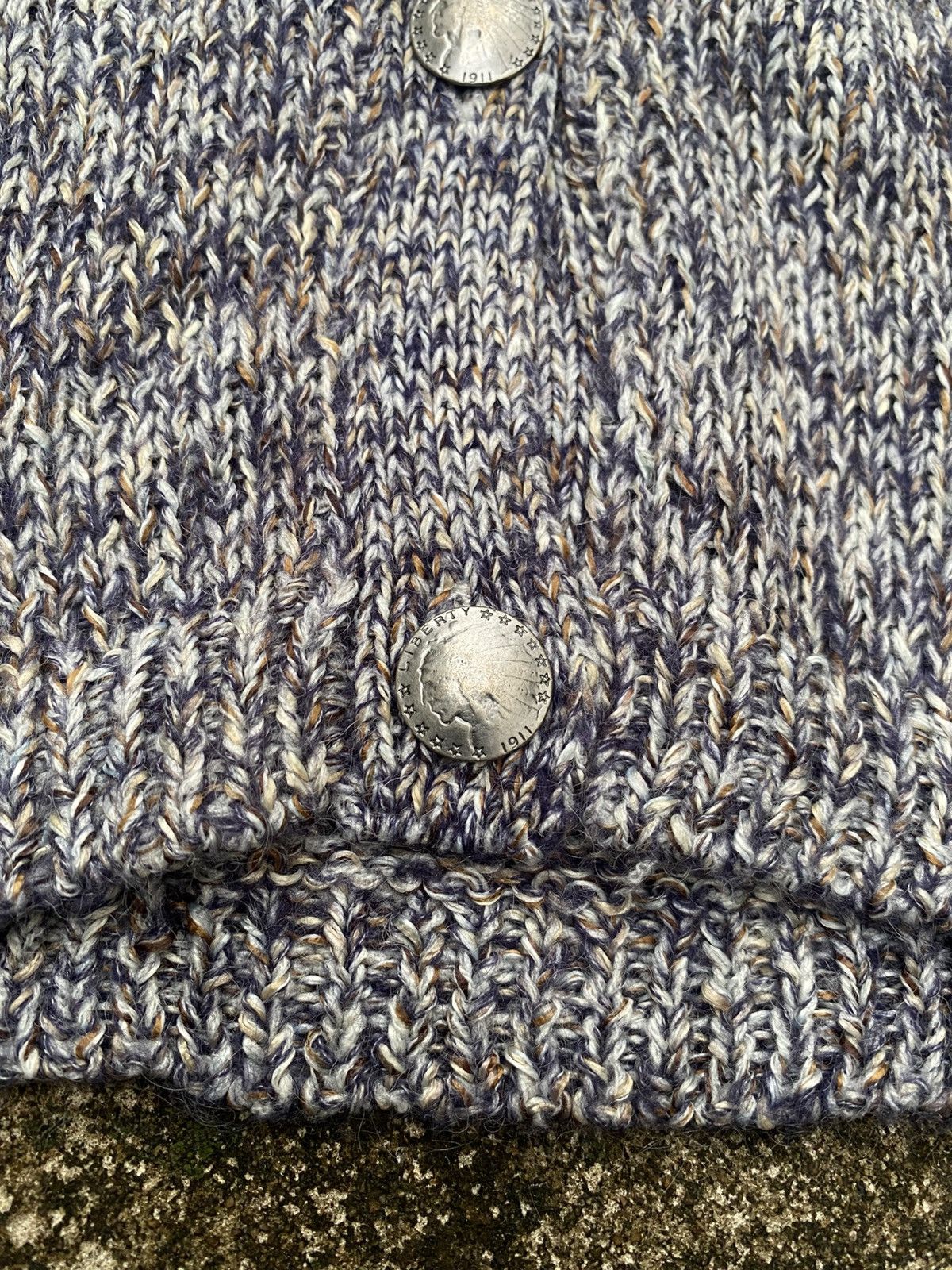 If Six Was Nine × Japanese Brand × Le Grande Bleu (L.G.B.) NATURAL VINTAGE G.O.A CARDIGAN Size ONE SIZE - 3 Thumbnail