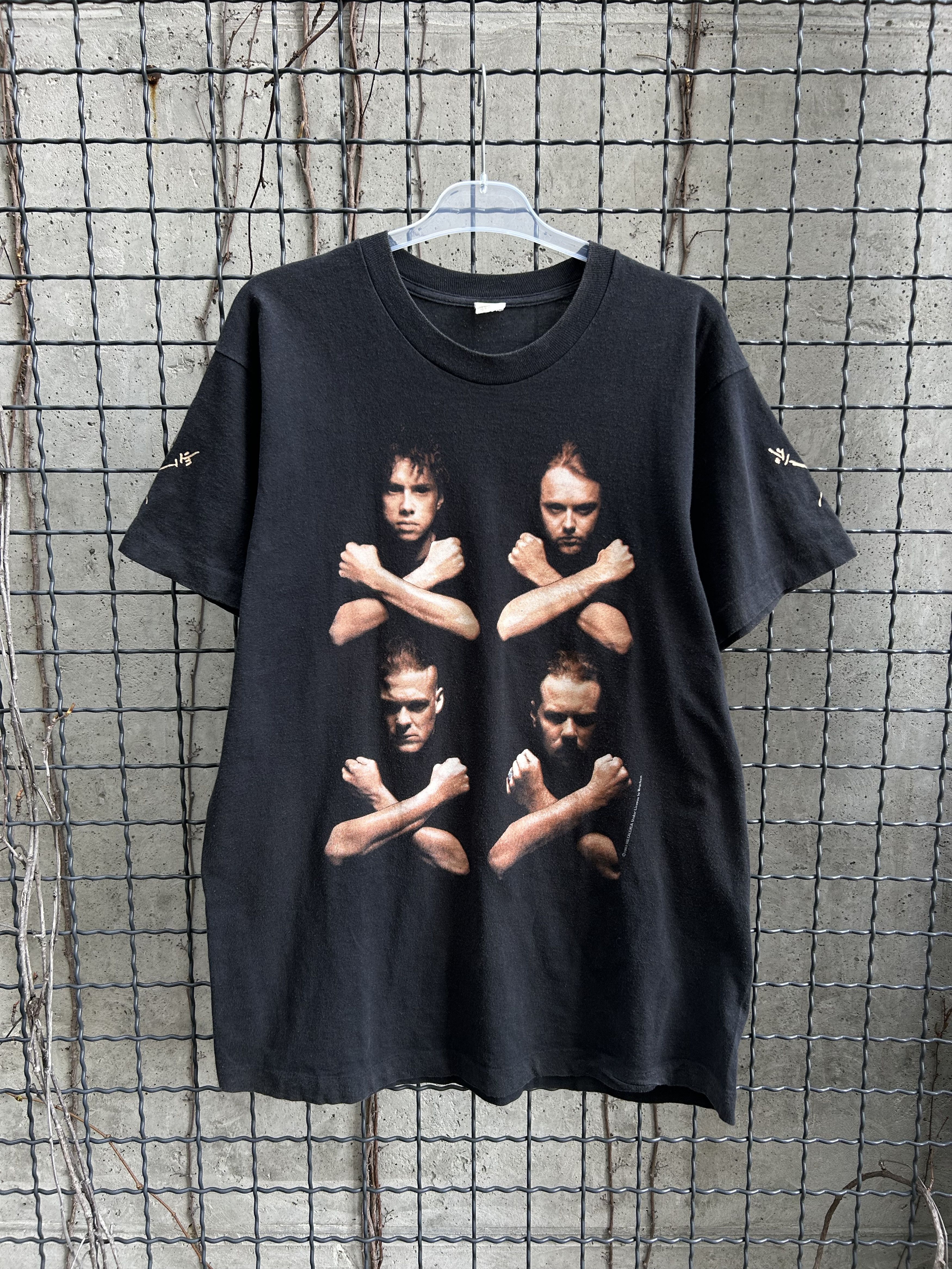 Band Tees × Vintage Vintage 1992 Metallica Birth School Rock Band T-shirt Size US XL / EU 56 / 4 - 1 Thumbnail