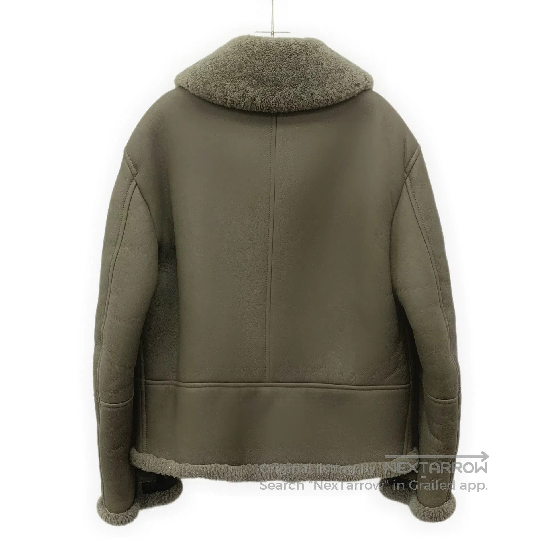 Hermes Hermes Brown and green sheepskin collar zippered long-slee Size US M / EU 48-50 / 2 - 2 Thumbnail
