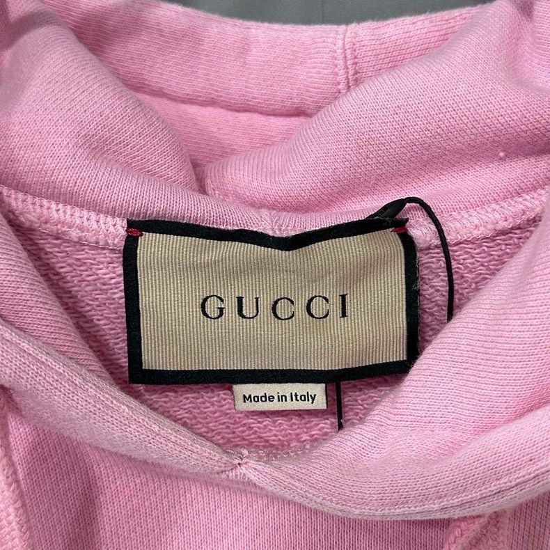 Gucci Pink Gucci Banana Cat Logo Hoodie-2505 Size XS / US 0-2 / IT 36-38 - 5 Thumbnail