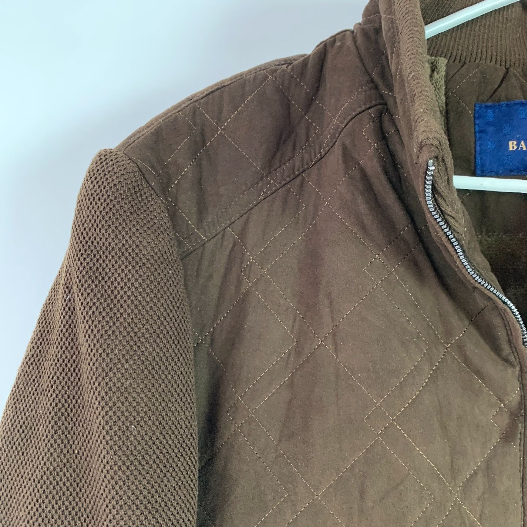 Vintage Balandi Brown Quilted Full Zip Bomber Jacket Coat Mens XL Size US XL / EU 56 / 4 - 2 Thumbnail
