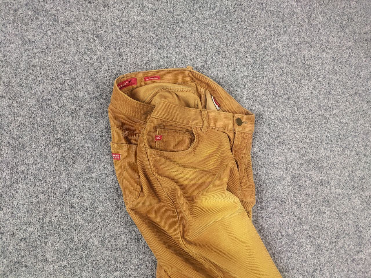Miss Sixty Miss Sixty Rare Vtg Y2K low-rise flared Corduroy Pants jeans Size 29" - 4 Thumbnail