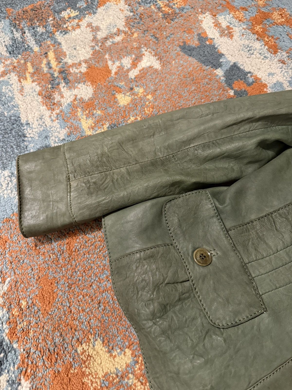 Alberta Ferretti Philosophy DI ALBERTA FERRETTI Vintage Leaher Jacket Archive Size M / US 6-8 / IT 42-44 - 7 Thumbnail