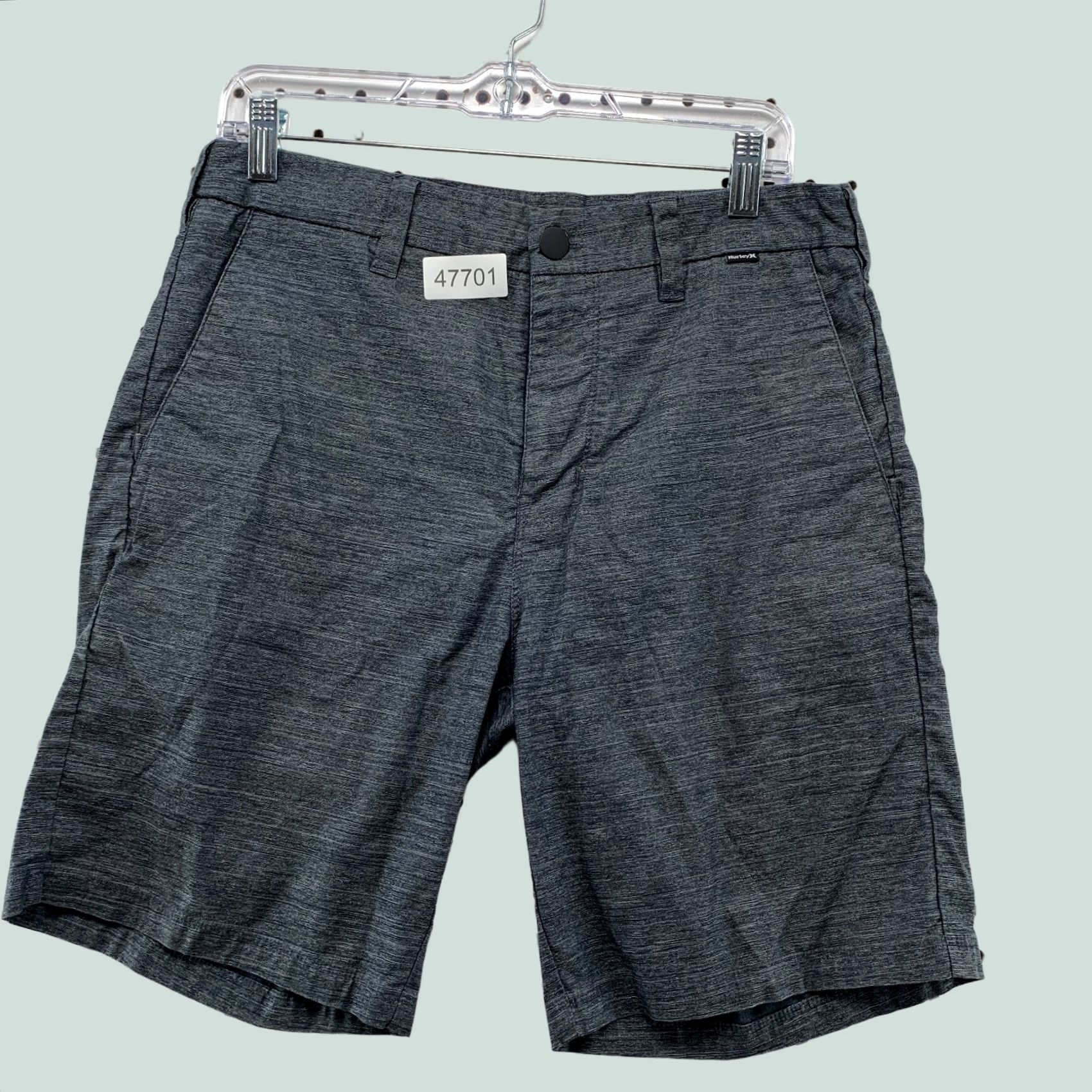 Hurley Hurley Chino Shorts Mens 30 Gray Stretch Golf Preppy Casual 32x9 Size US 30 / EU 46 - 1 Thumbnail