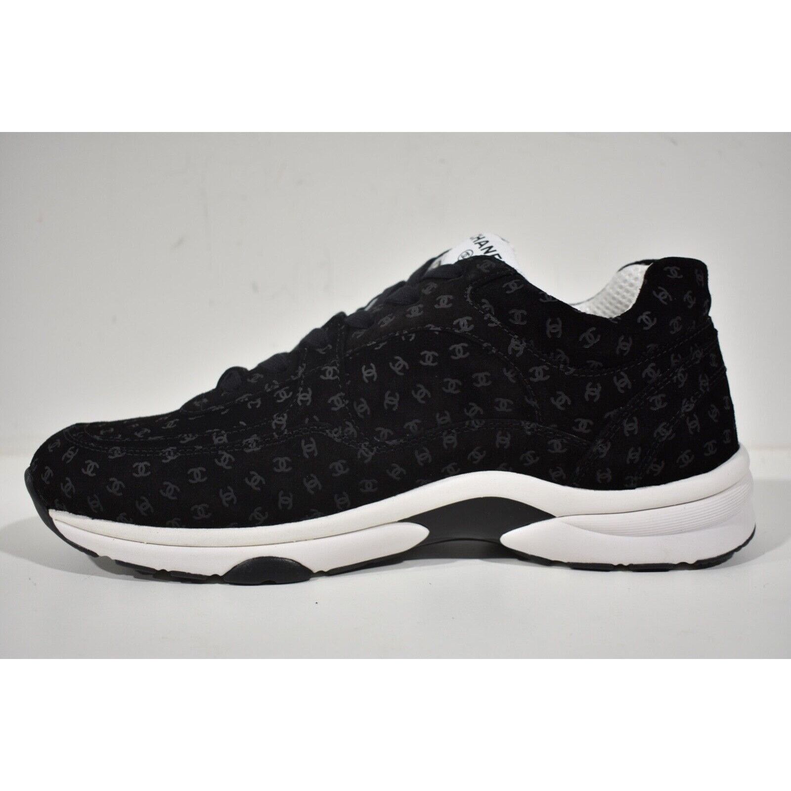 Chanel Chanel Suede CC Logo Low Top Lace Up Trainer Sneaker 44 11 Size US 11 / EU 44 - 9 Thumbnail
