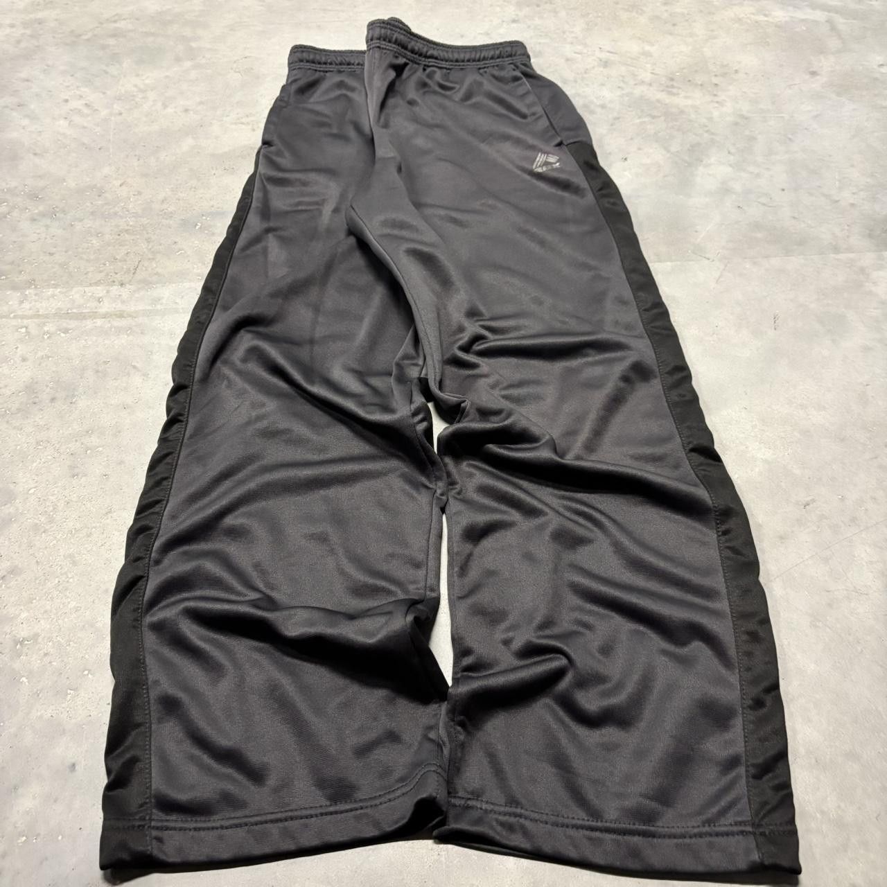 Japanese Brand × Vintage Crazy Y2K/2000s Black Grey Streetwear Skater Track Pants! Size US 32 / EU 48 - 3 Thumbnail