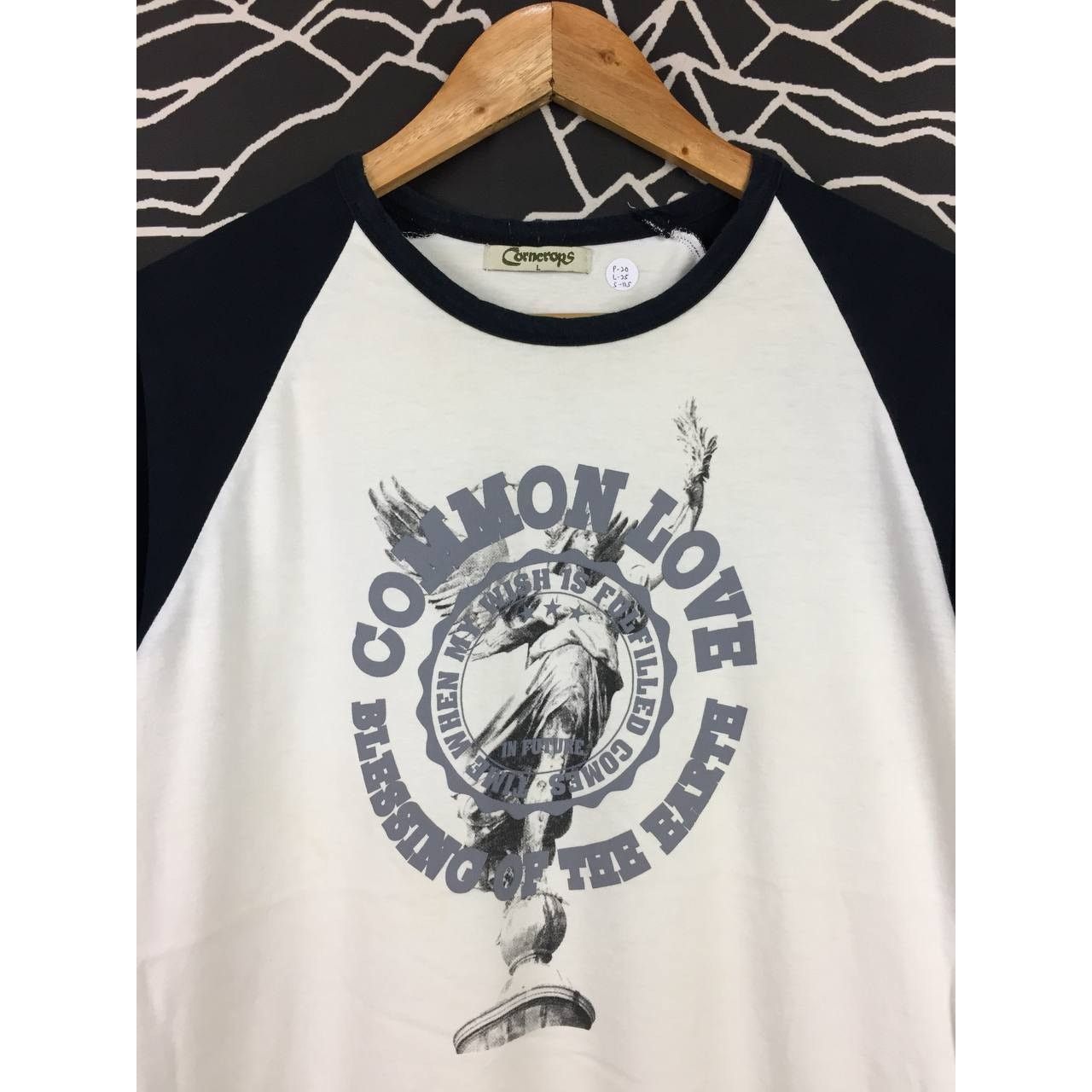 Vintage Common Love Blessing Of The Earth Liberty Graphic Raglan Tee Size US M / EU 48-50 / 2 - 3 Thumbnail