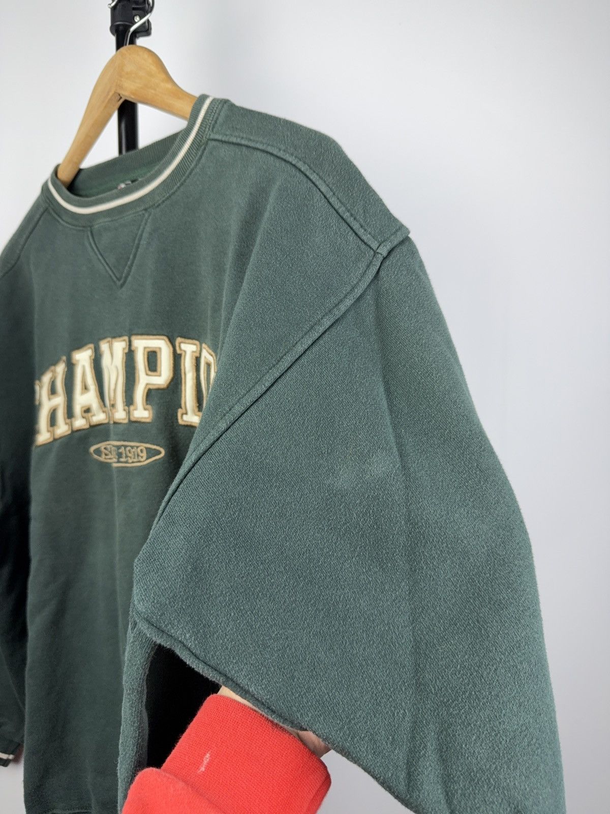 Champion × Vintage Vintage 90s Champion Logo Y2K BOXY FIT Sweatshir Size US L / EU 52-54 / 3 - 7 Thumbnail