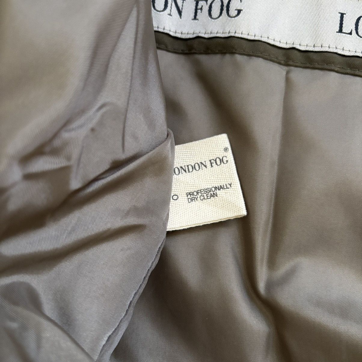 London Fog London Fog Men's Jacket Zip Up Brown Tan Inner Lining XL Size US XL / EU 56 / 4 - 7 Thumbnail