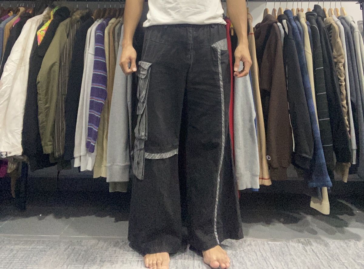 Beauty Beast × Hysteric Glamour × Japanese Brand Sick☠️ Designer Multi Pocket Cargo Pants like Issey Lgb Size US 31 - 2 Thumbnail