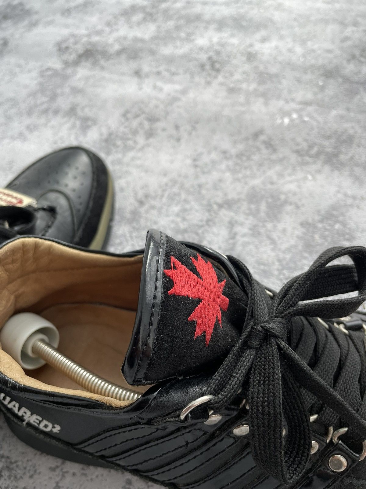 Dsquared2 × Vintage Dsquared 2 Black Leather Shoes Size US 7 / EU 40 - 6 Thumbnail