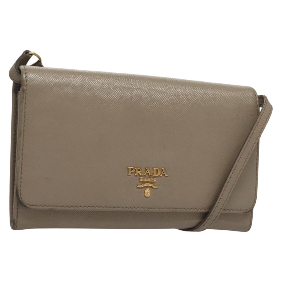 Prada Prada Wallet on Strap Saffiano Leather Size ONE SIZE - 1 Thumbnail