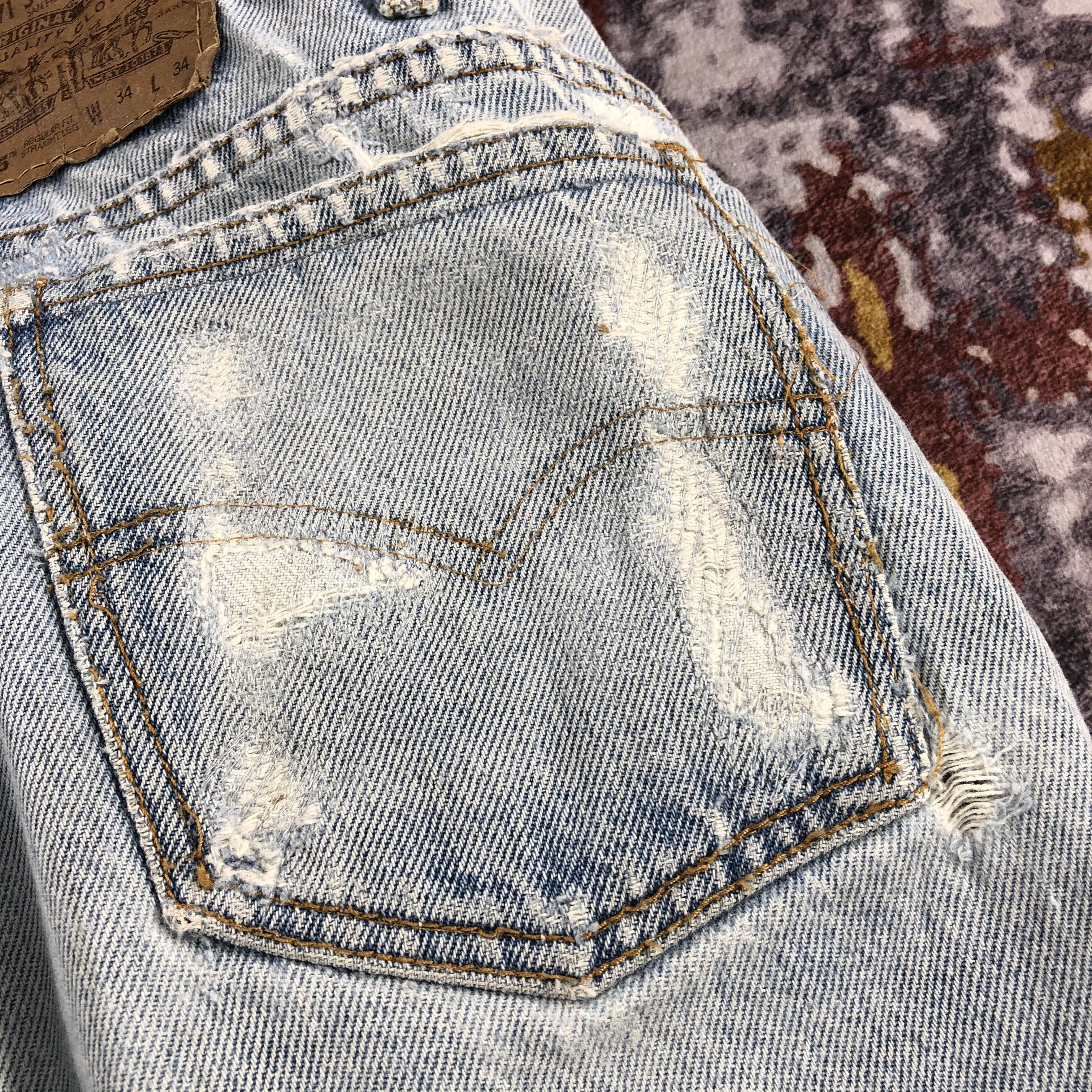 Levi's × Vintage 90s Vintage Light Wash Levis 505 Jeans-JM2662 Size US 34 / EU 50 - 7 Thumbnail