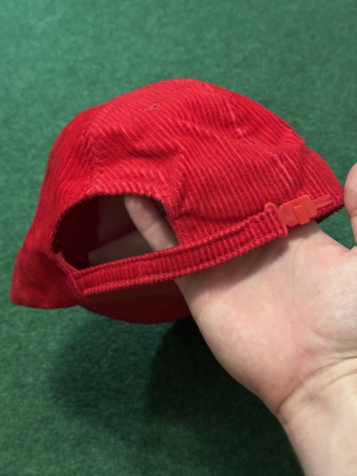 Vintage Vintage 80s Ski Skiing Retro Corduroy Red Snapback Cap Hat Size ONE SIZE - 5 Thumbnail
