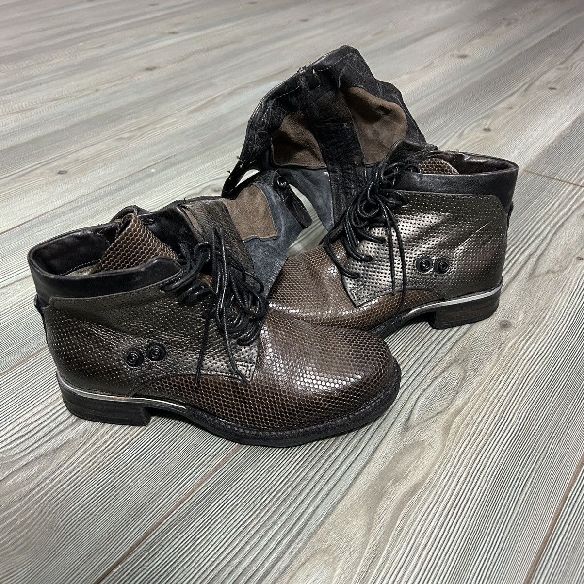 A.S.98 AS 98 Airstep Boho Biker Distressed Rick Owens Style Boots Size US 6 / IT 36 - 17 Thumbnail