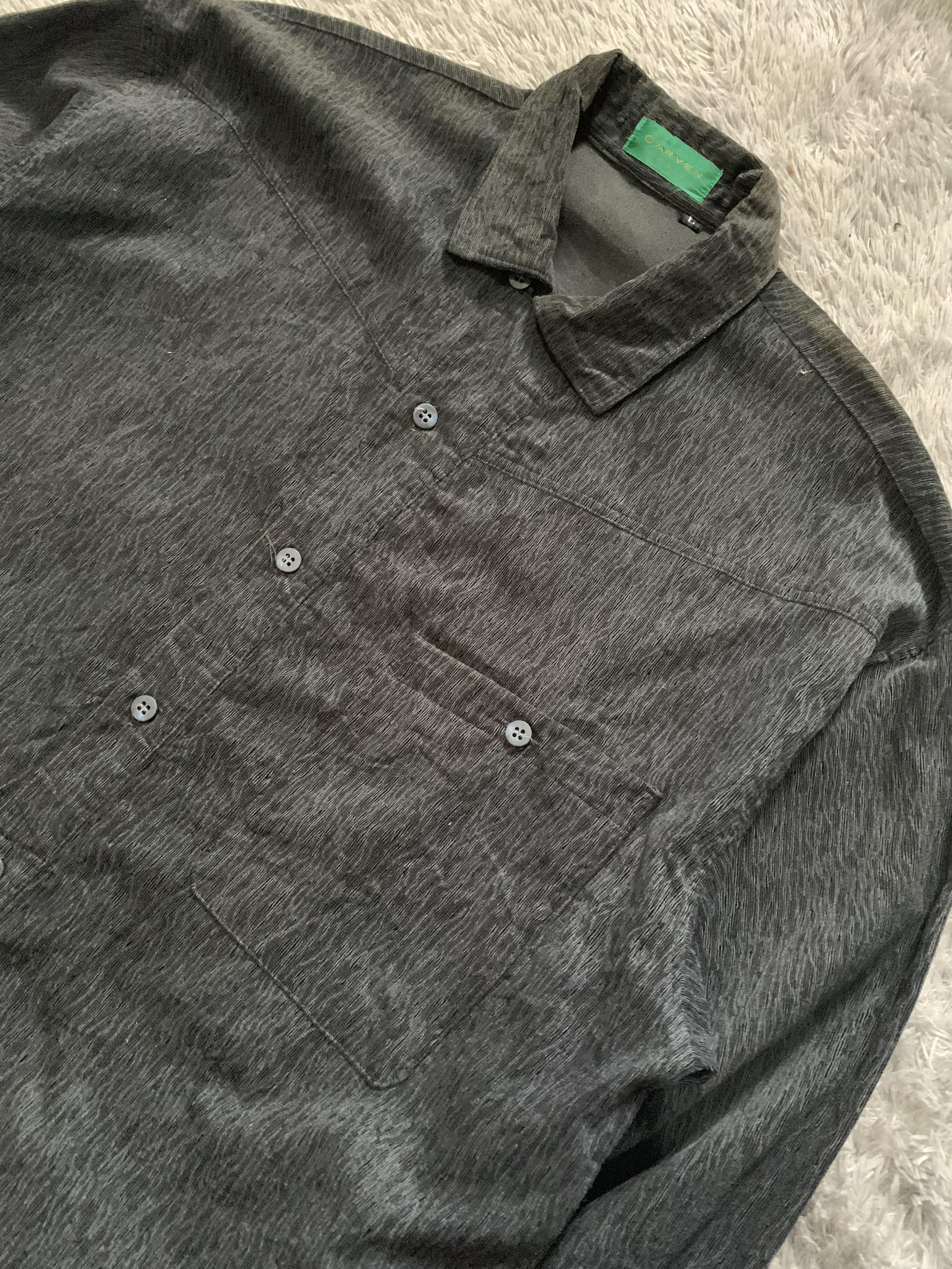 Carven Carven Paris Long Shirt Vintage ( Semi Corduroy Cloth ) Size US L / EU 52-54 / 3 - 1 Thumbnail