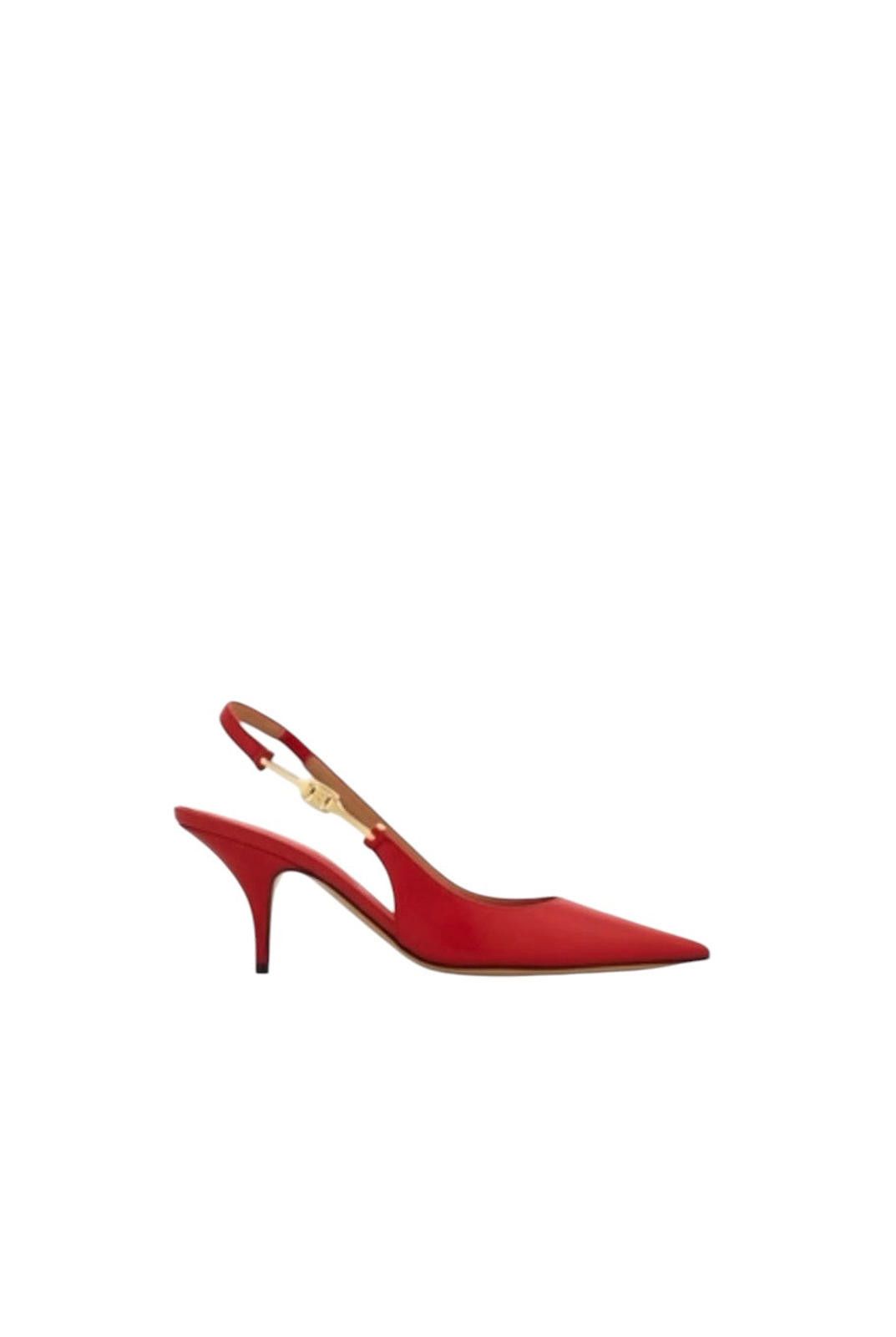Salvatore Ferragamo Ferragamo F-Buckle Slingback Pump Size US 7.5 / IT 37.5 - 1 Thumbnail