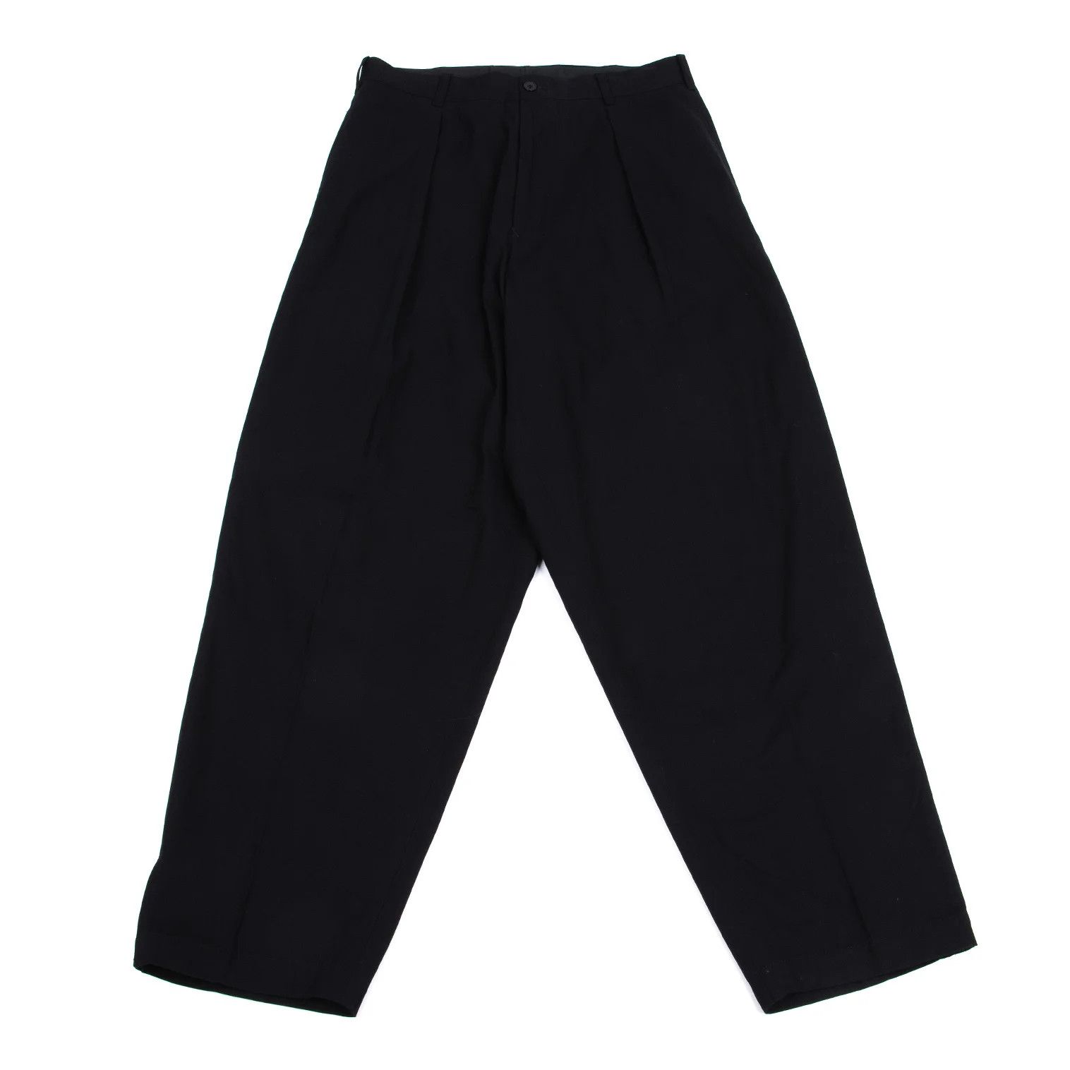 Yohji Yamamoto Yohji Yamamoto Cotton Pants Black M Size US 38 / EU 54 - 1 Thumbnail