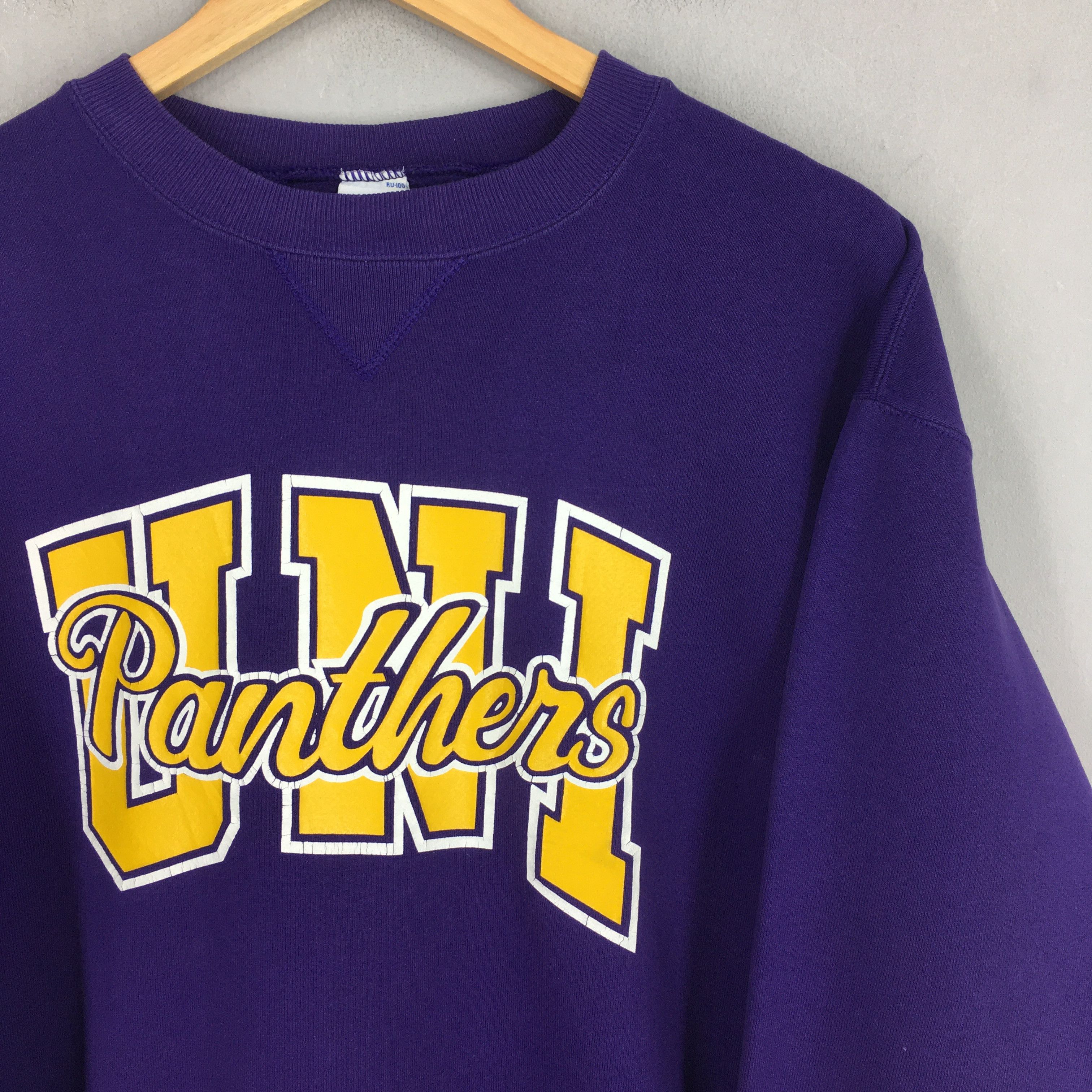 Russell Athletic Vintage Northern Iowa Panthers Football Sweatshirt XLarge Size US XL / EU 56 / 4 - 2 Thumbnail