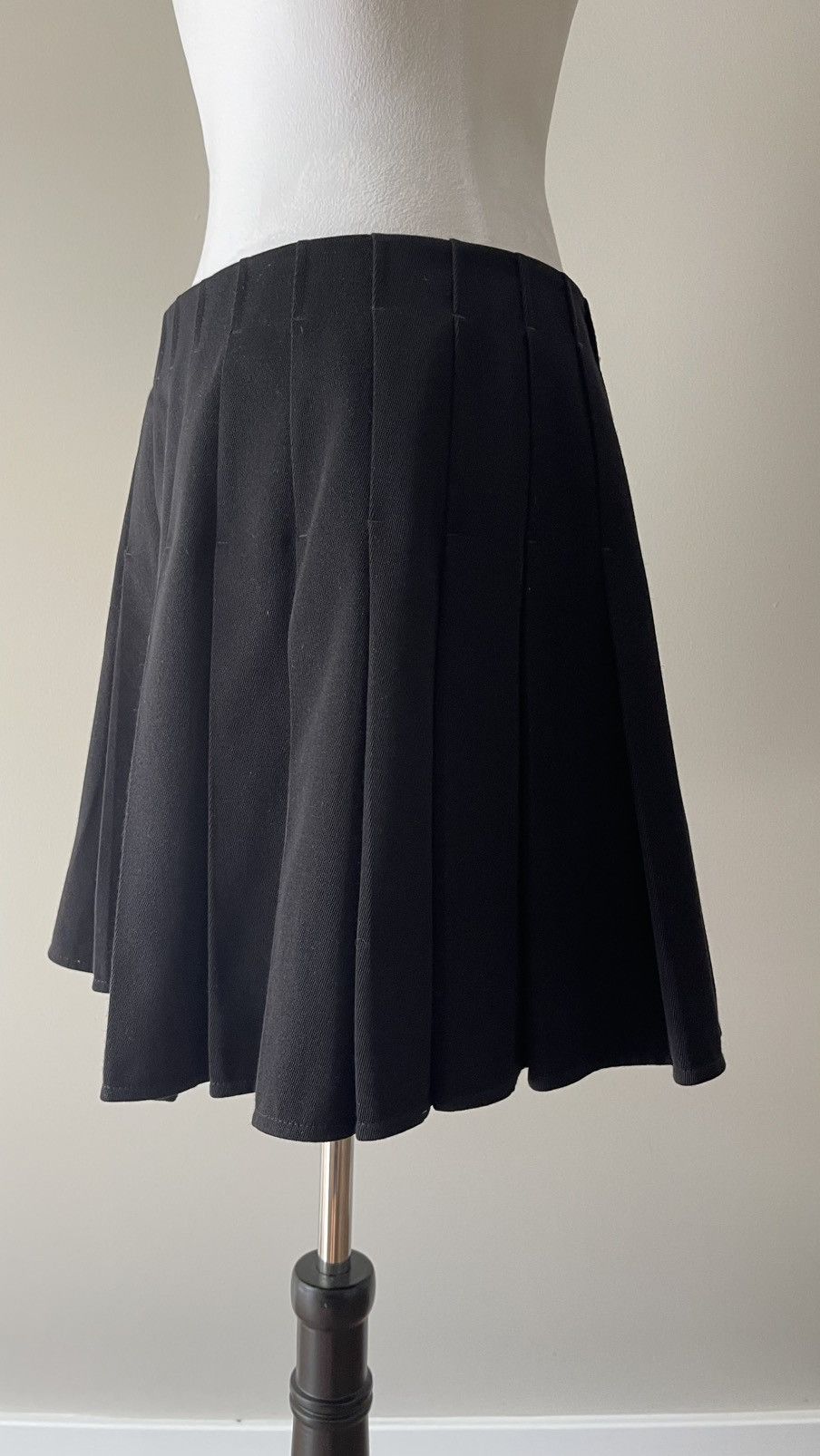Bottega Veneta Bottega Veneta Wool Gabardine Skirt in Black size 42 Size 42" / US 20 - 2 Thumbnail