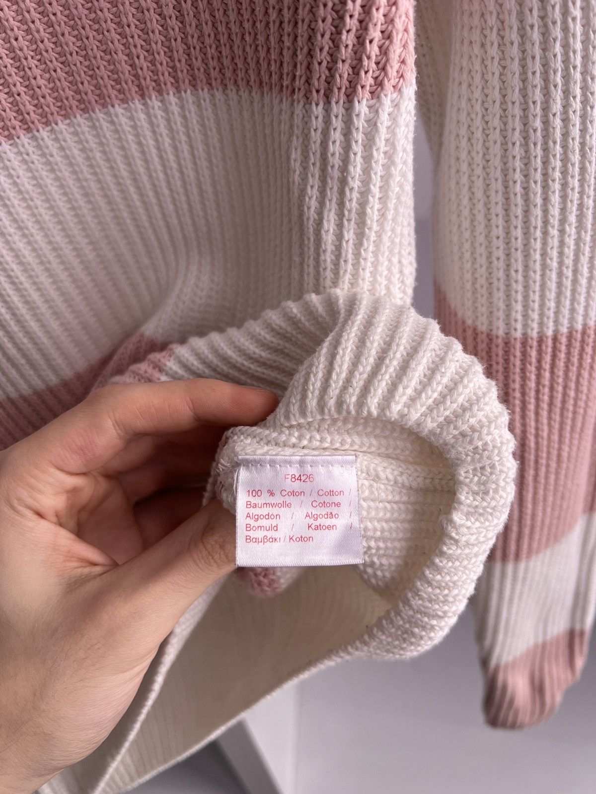 Lacoste × Vintage Vintage Lacoste Live Women’s Striped Knitted Warm Sweater Size XS / US 0-2 / IT 36-38 - 11 Thumbnail